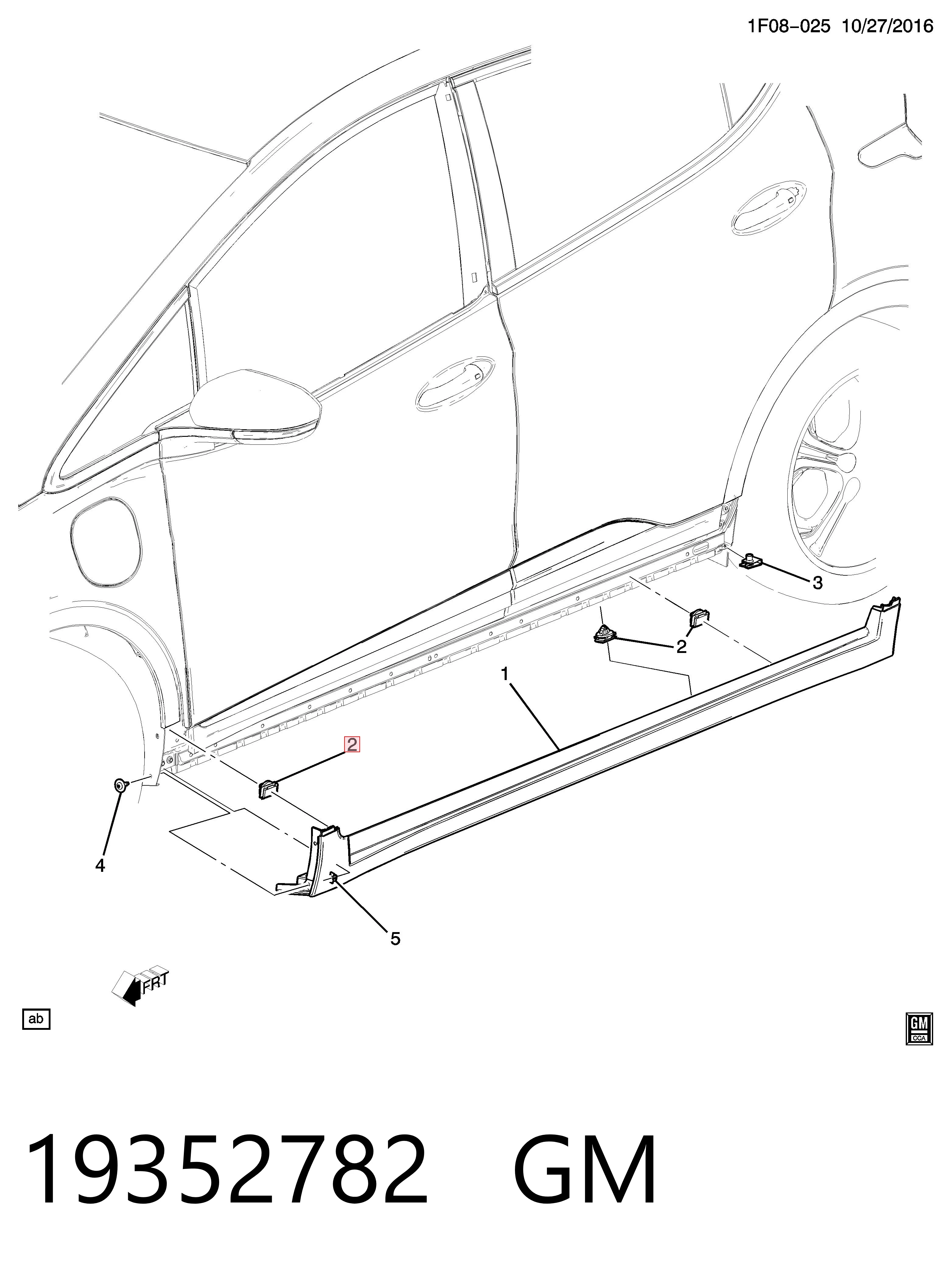 Купить 11571175 Opel Пистон (клип) крепления молдинга двери