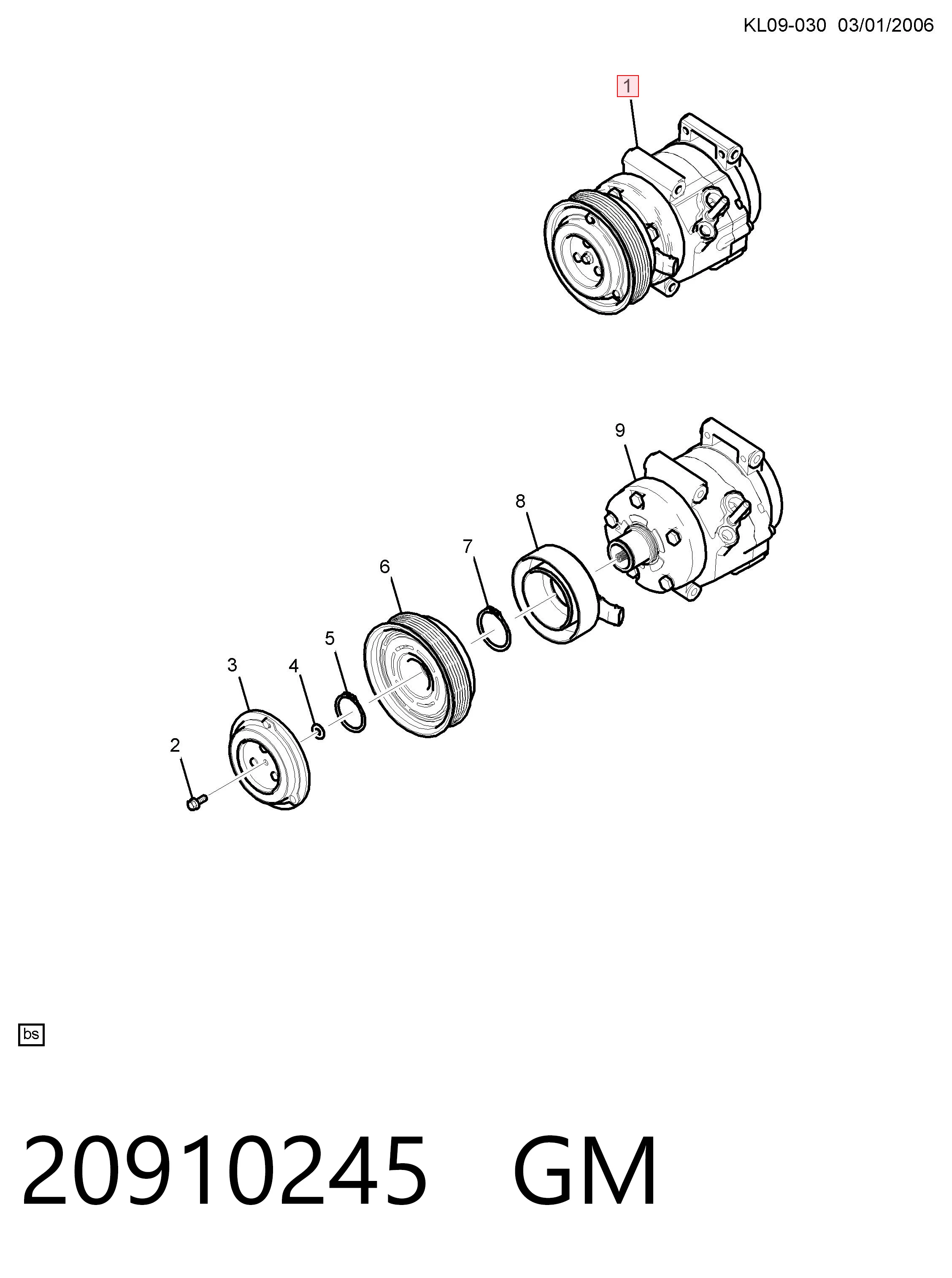 Компрессор кондиционера 4813543 Renault (RVI)