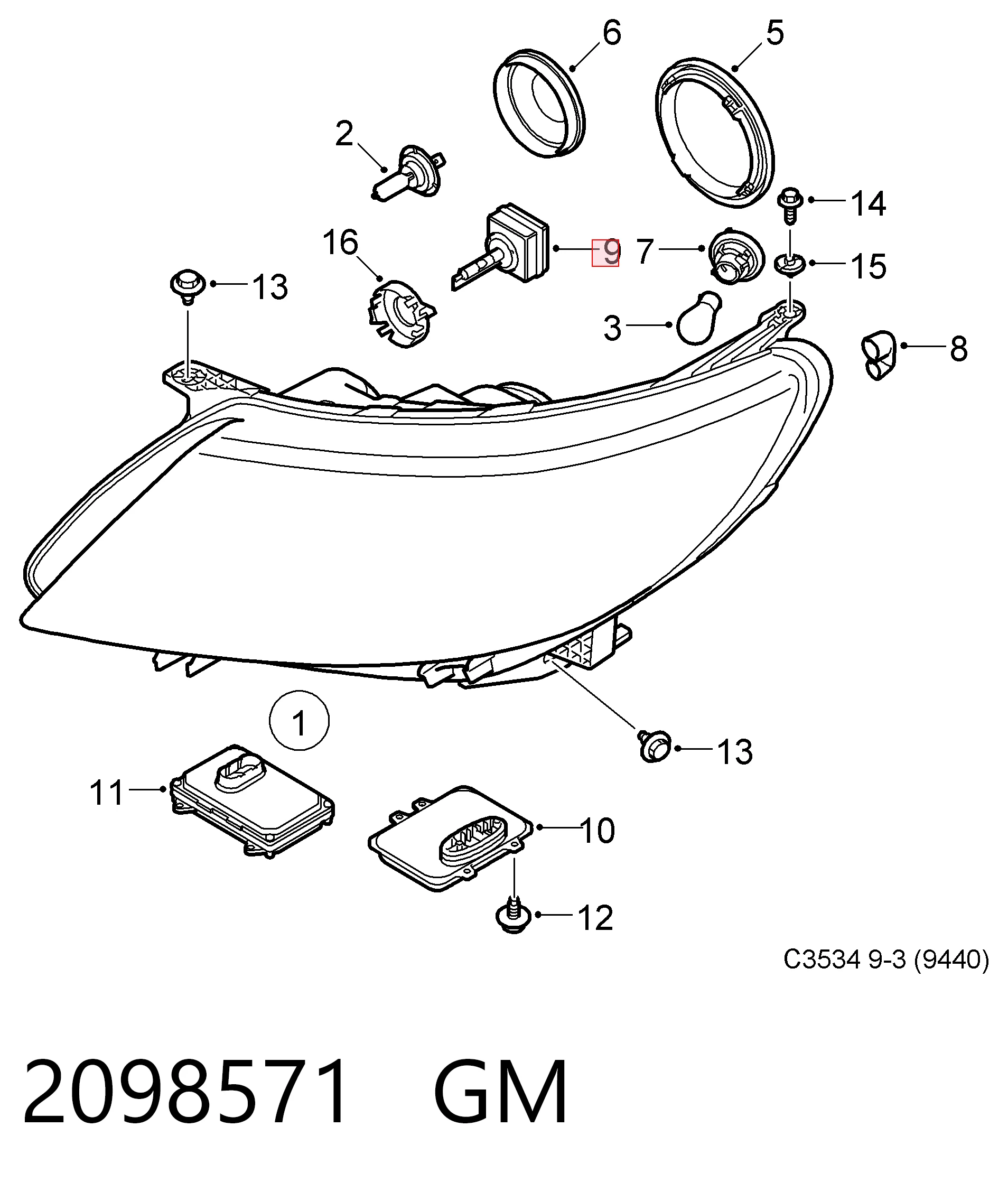 Ксенон Polcar 99ZS016L цена, от 14.79 USD