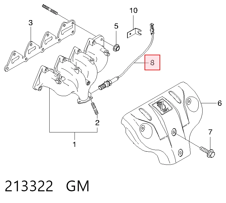 Лямбда зонд 3921022800 Hyundai/Kia