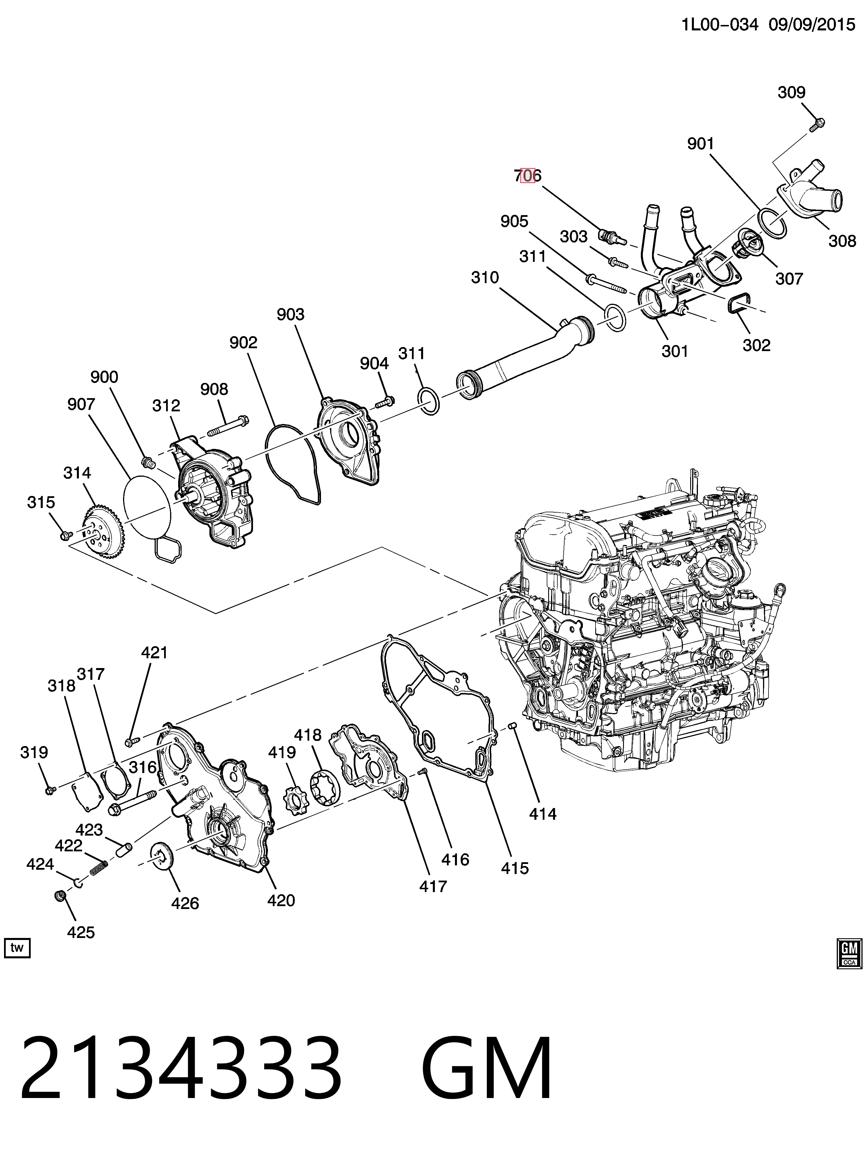 2134333 General Motors Термовыключатель