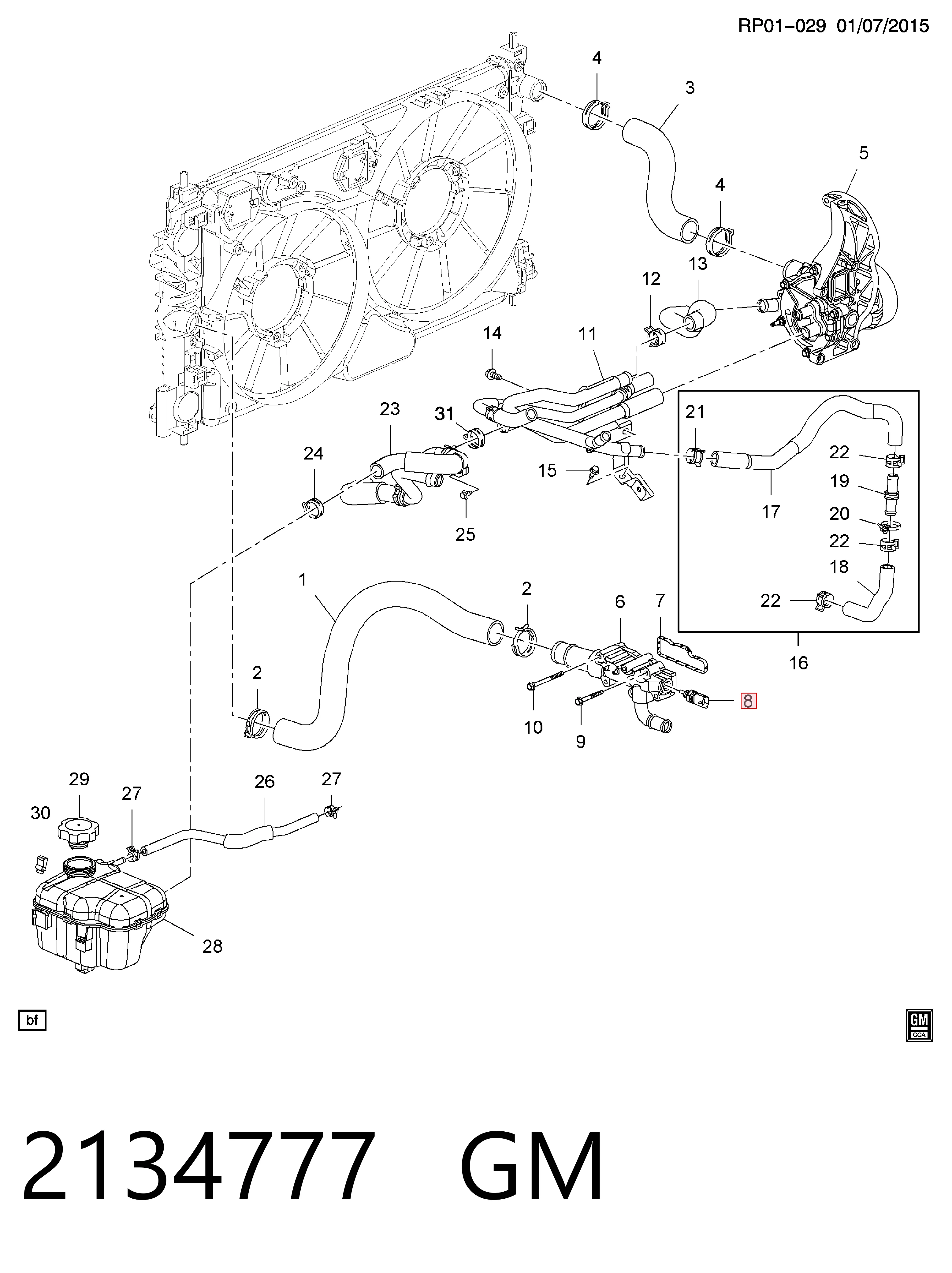 2134777 General Motors Термовыключатель