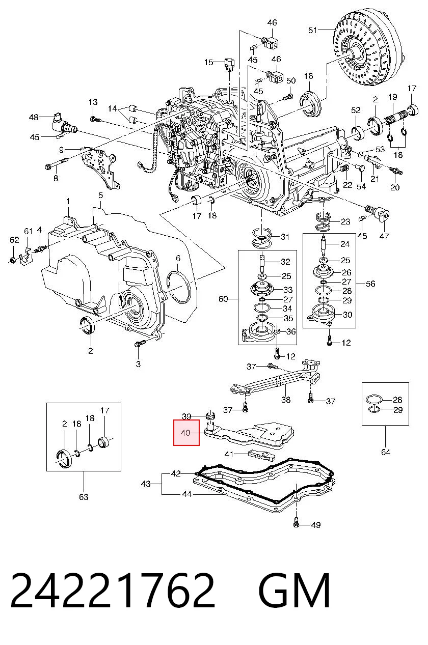 24221762 Opel Масляный фильтр АКПП