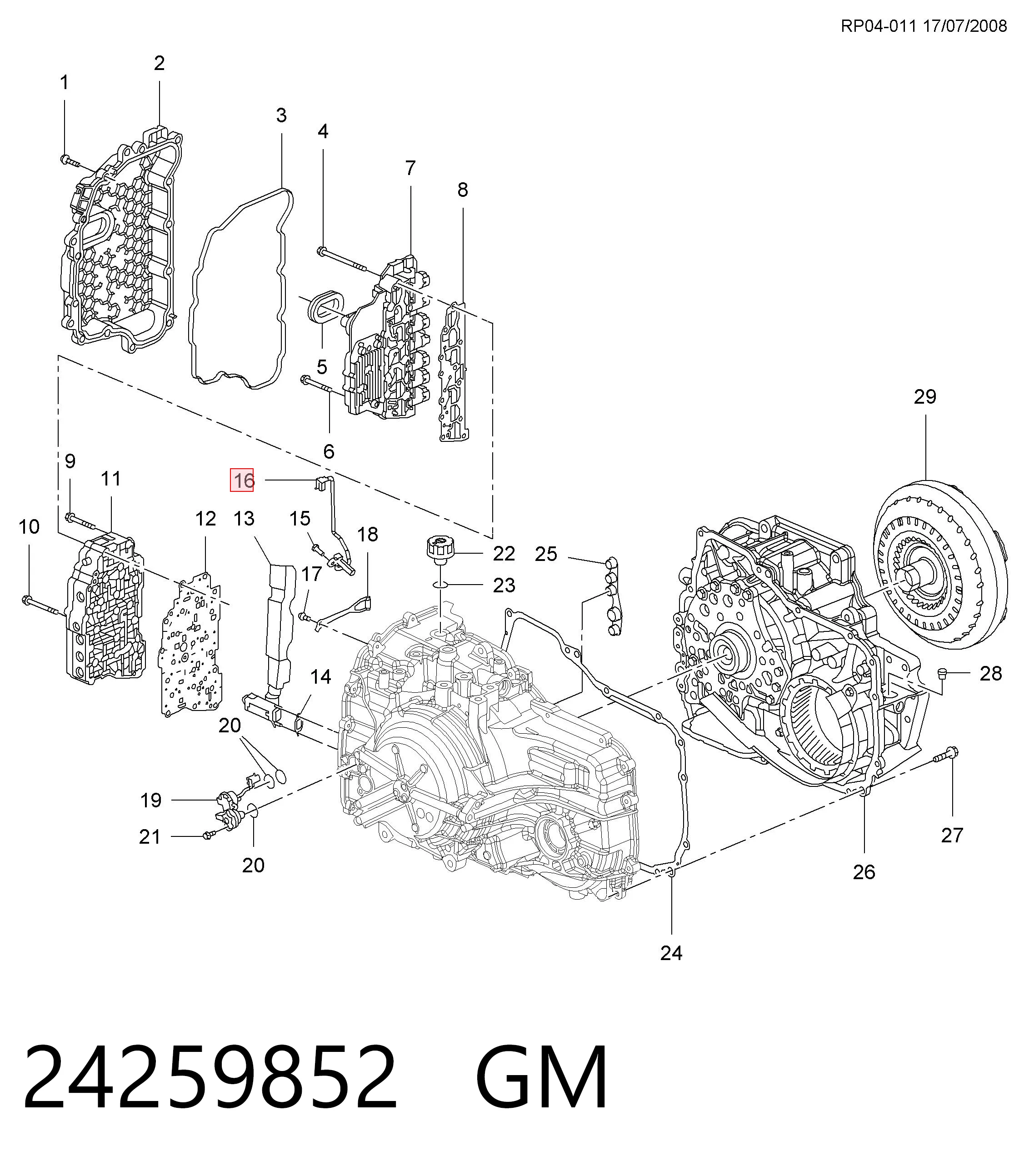 24259852 General Motors Датчик скорости спидометра