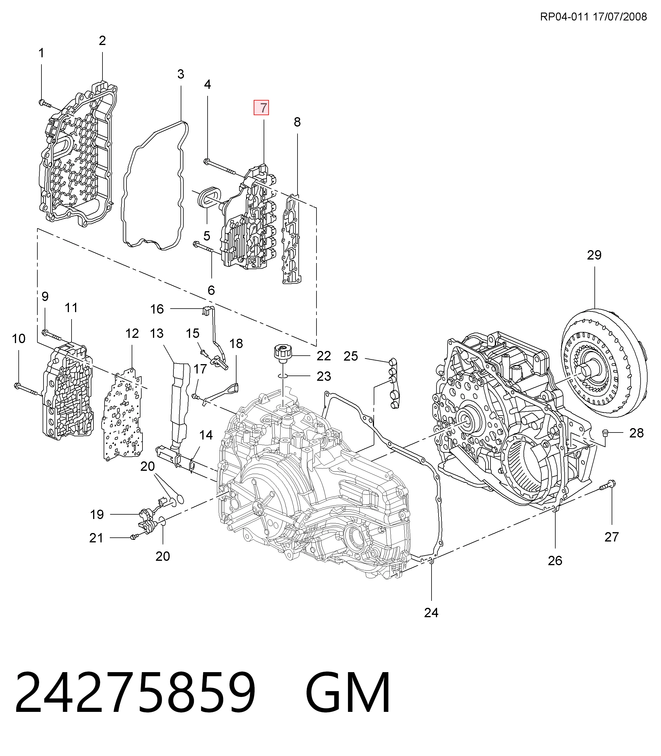 Купить 24041956 Peugeot/Citroen Блок клапанов АКПП