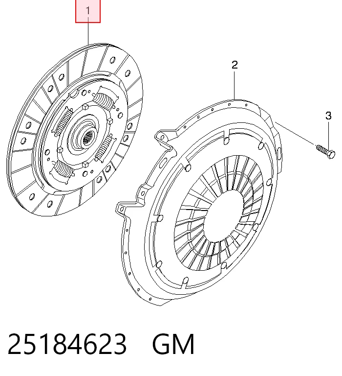 96407521 Opel Диск сцепления ведомый