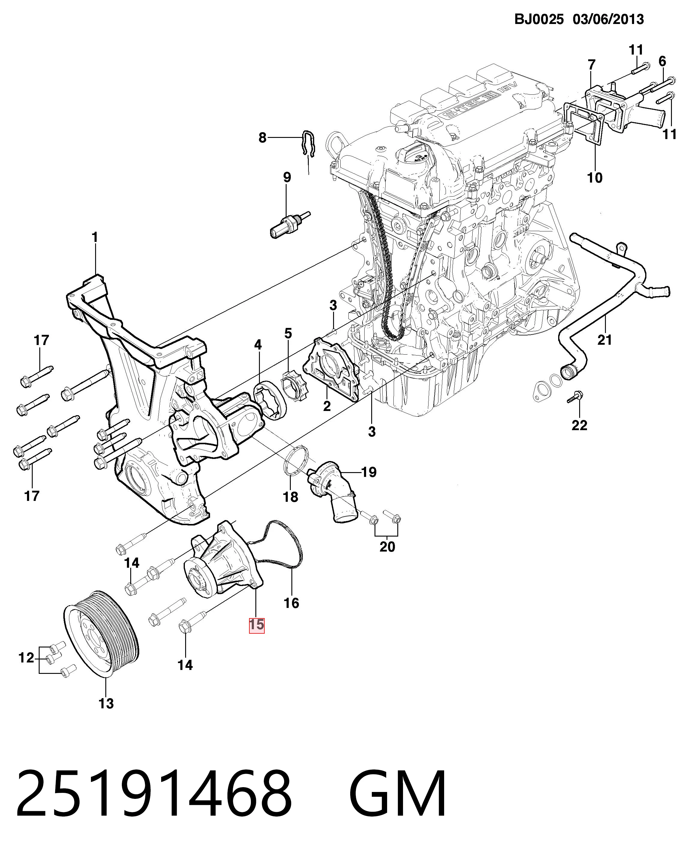 Помпа CW0261 Lynxauto