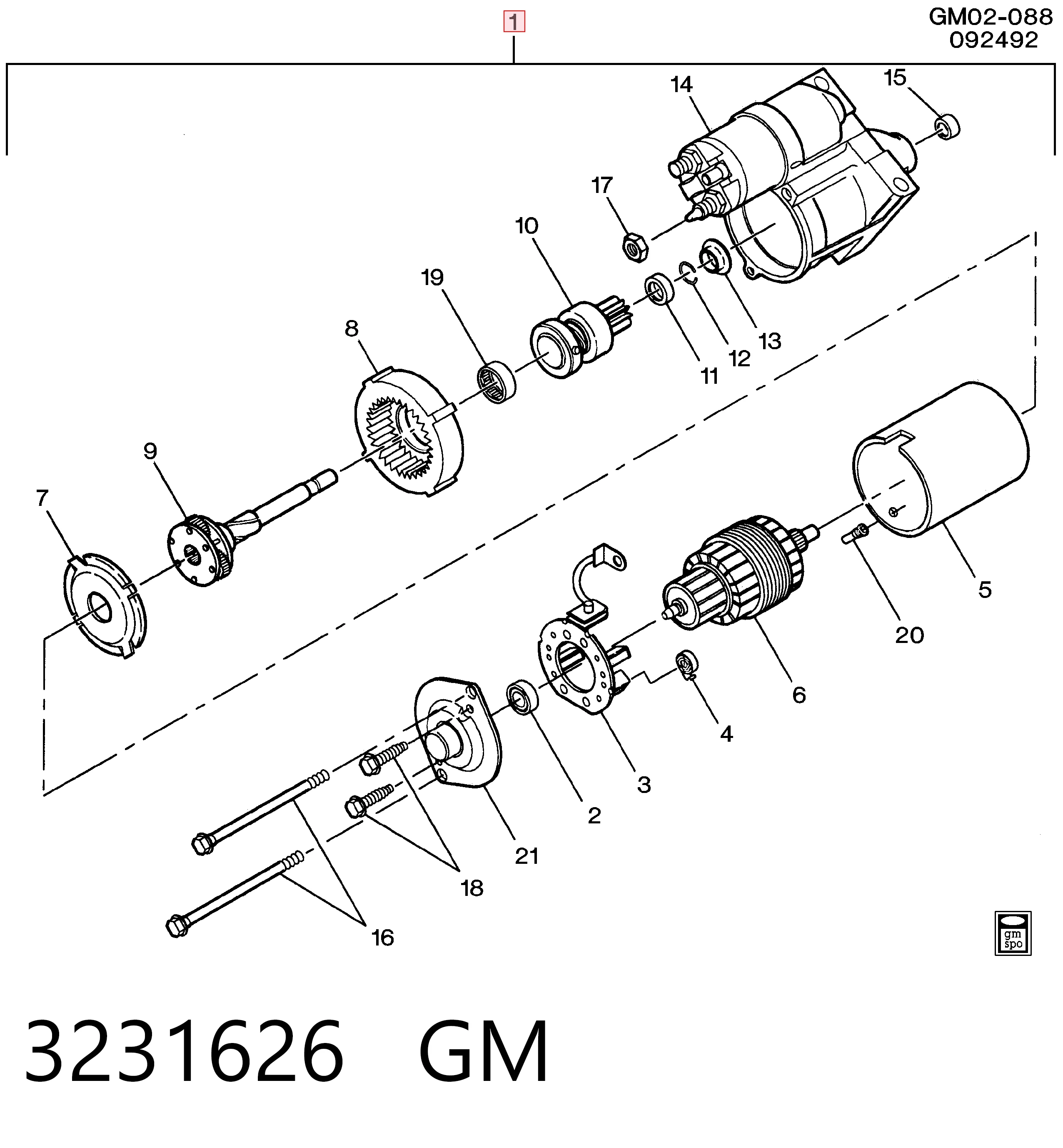 10465459 Opel Стартер автомобиля