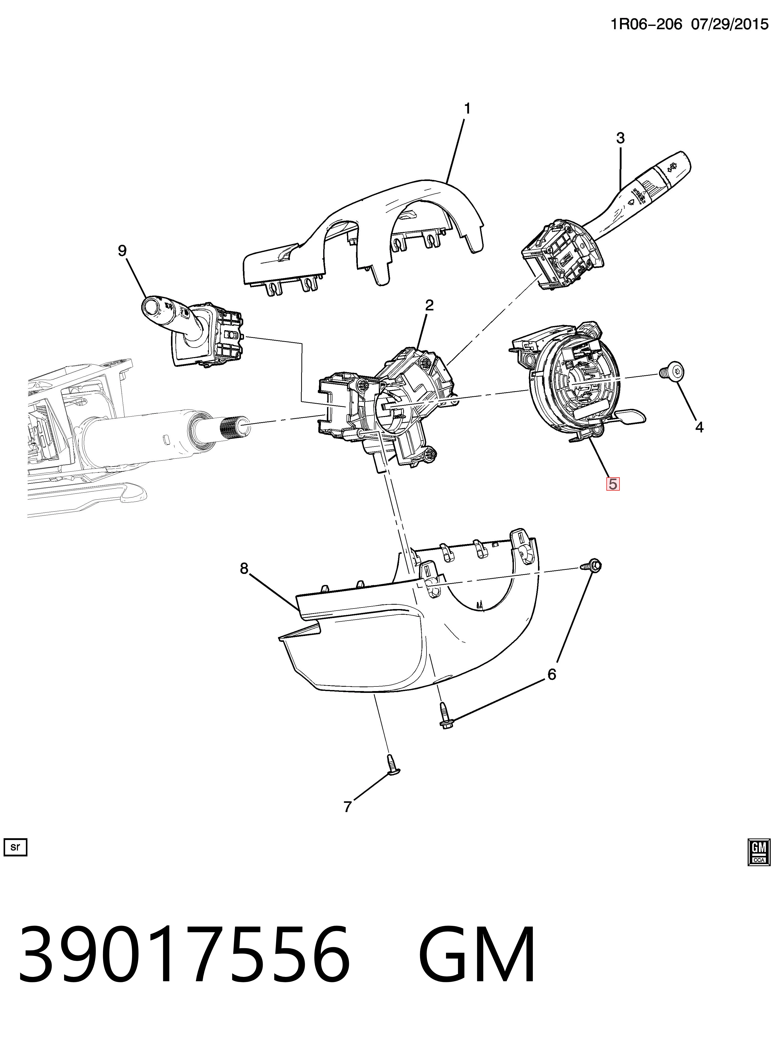 39017556 Peugeot/Citroen Кольцо подушки безопасности