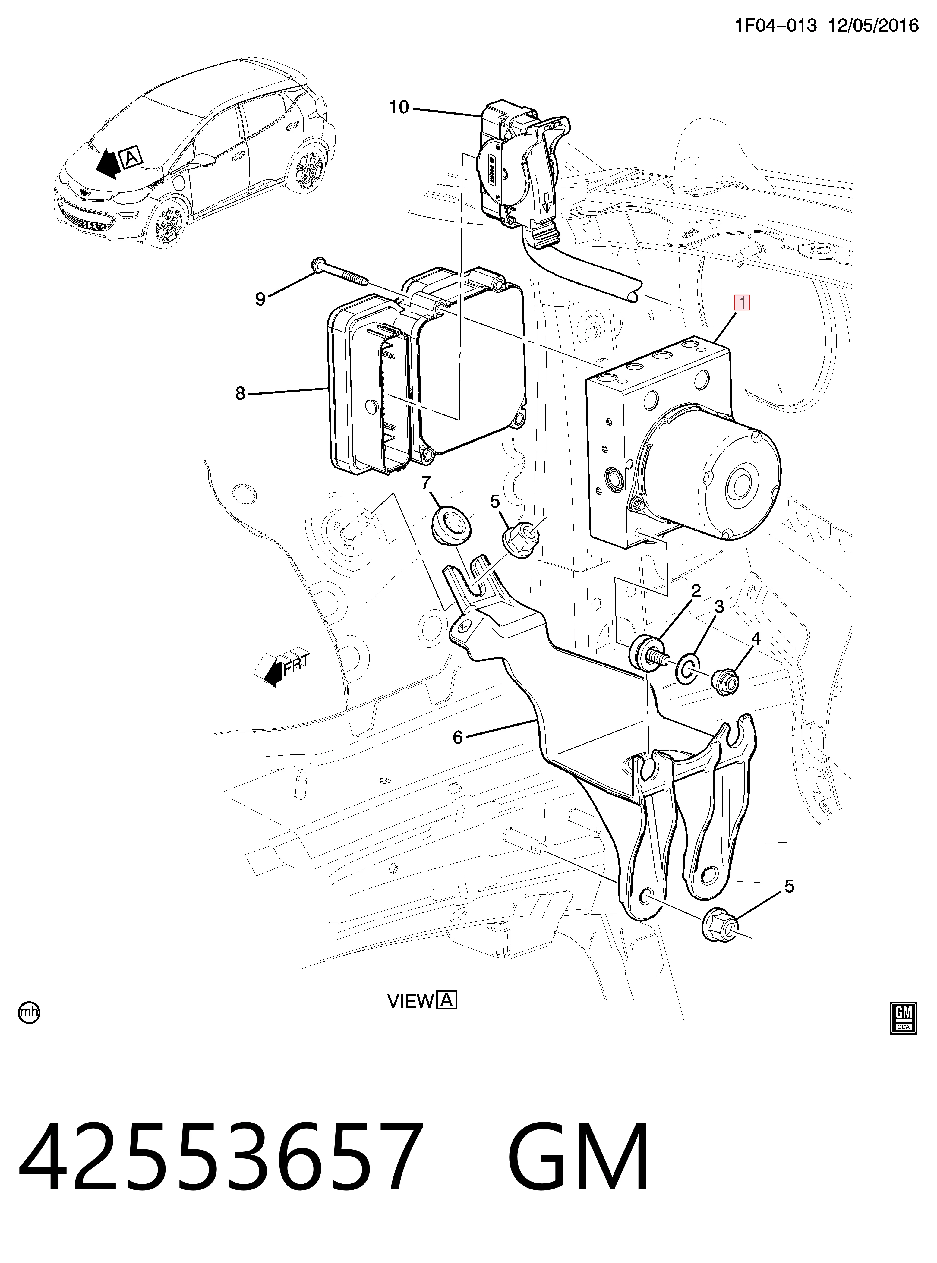 42514366 Peugeot/Citroen Блок ABS гидравлический