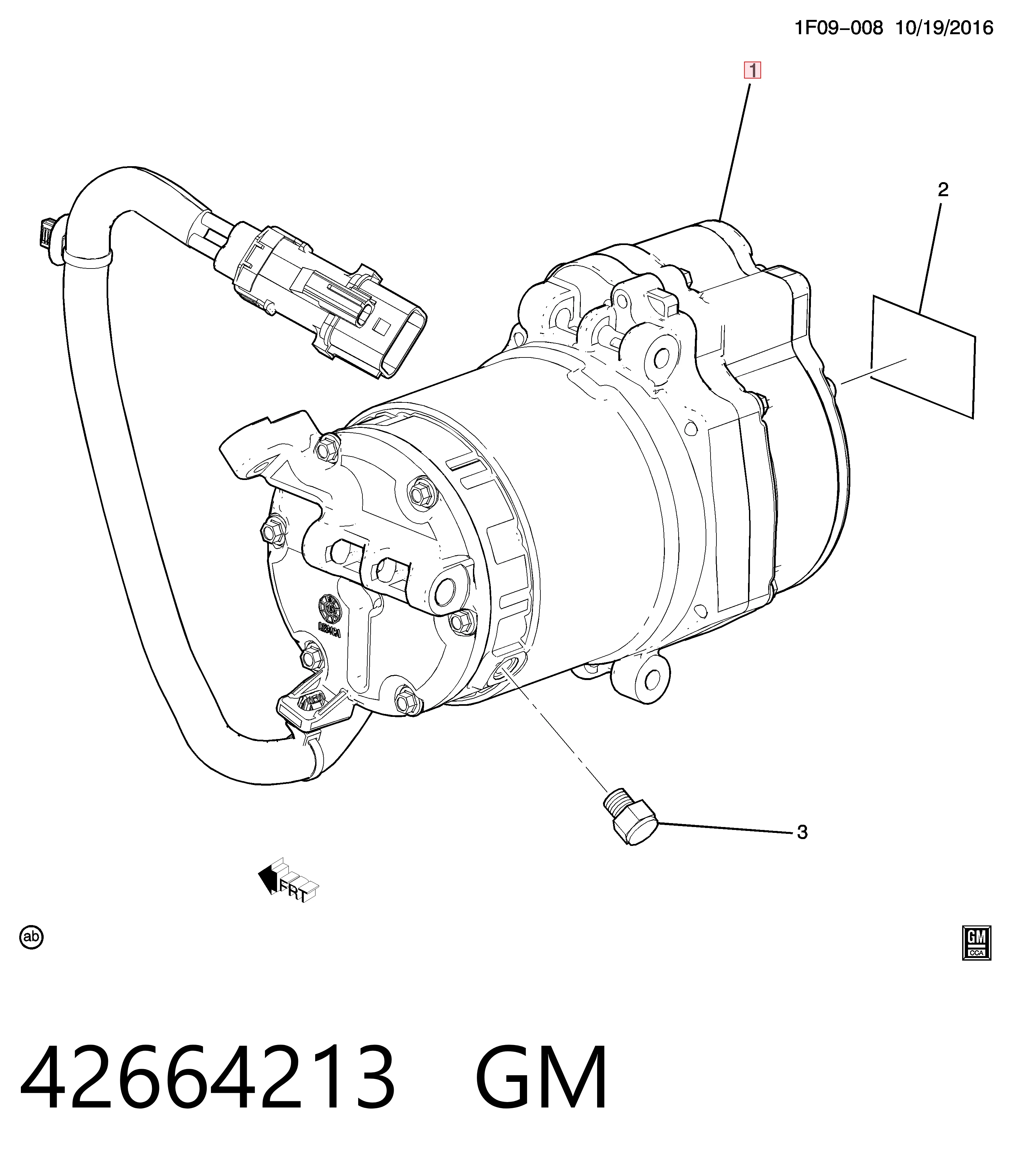 Купить 42733159 Opel Компрессор климатической установки