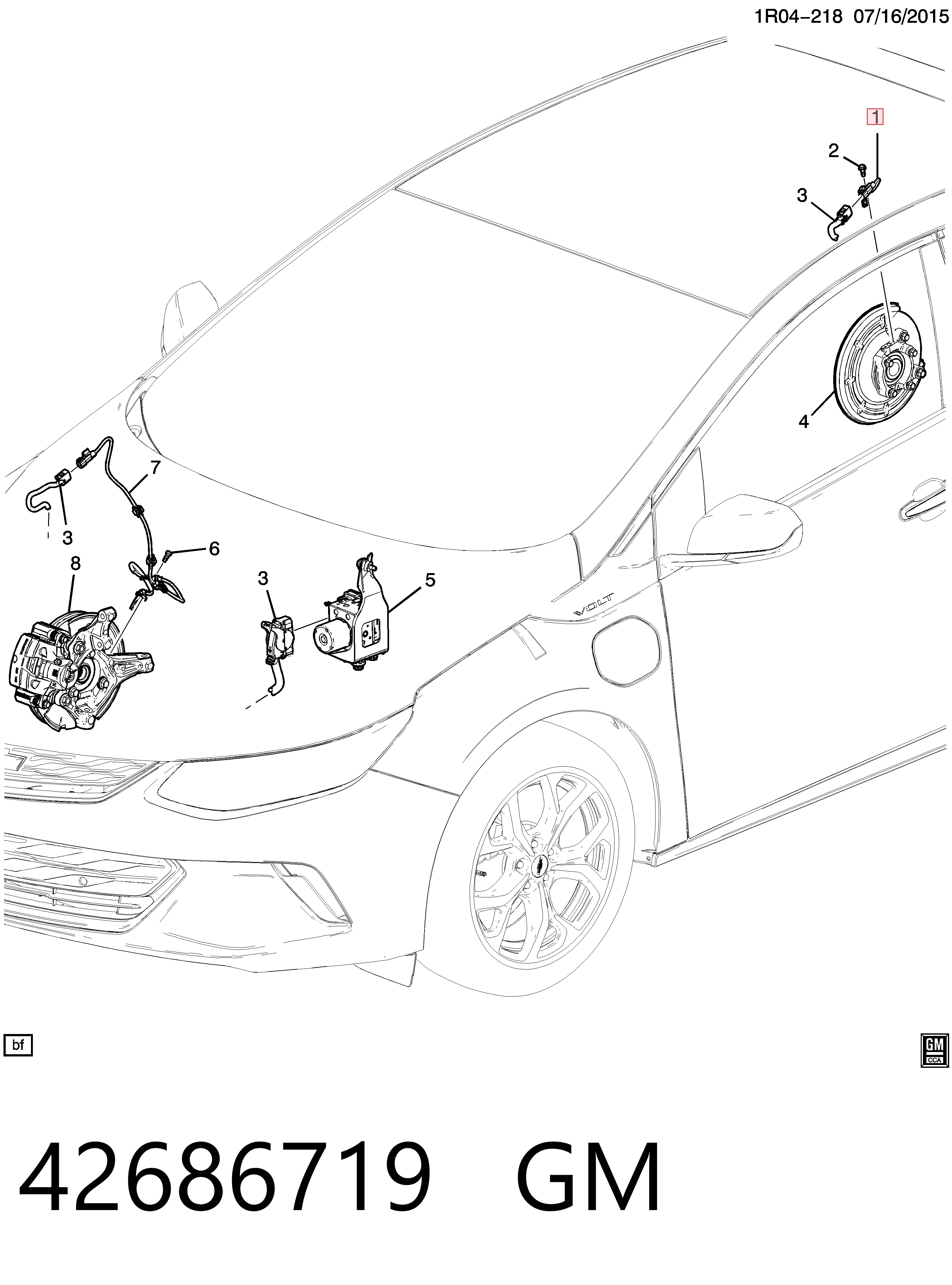 Датчик АБС (ABS) задний Peugeot/Citroen 42686719 цена, от 10.12 USD
