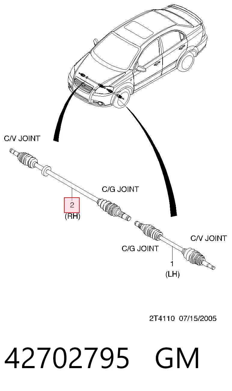 Правая полуось 96870388 Peugeot/Citroen