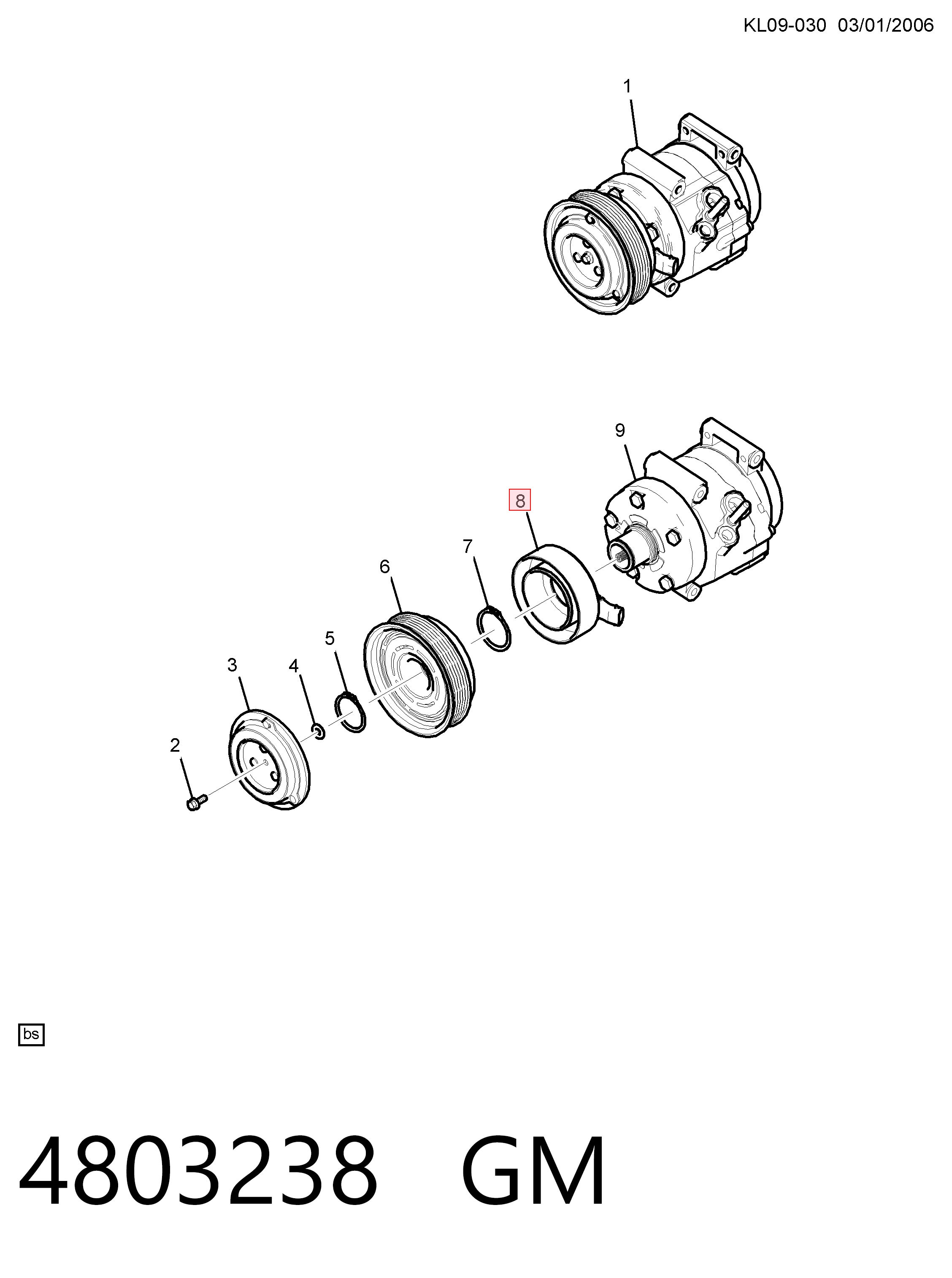 93743409 Peugeot/Citroen Магнитная муфта компрессора кондиционера