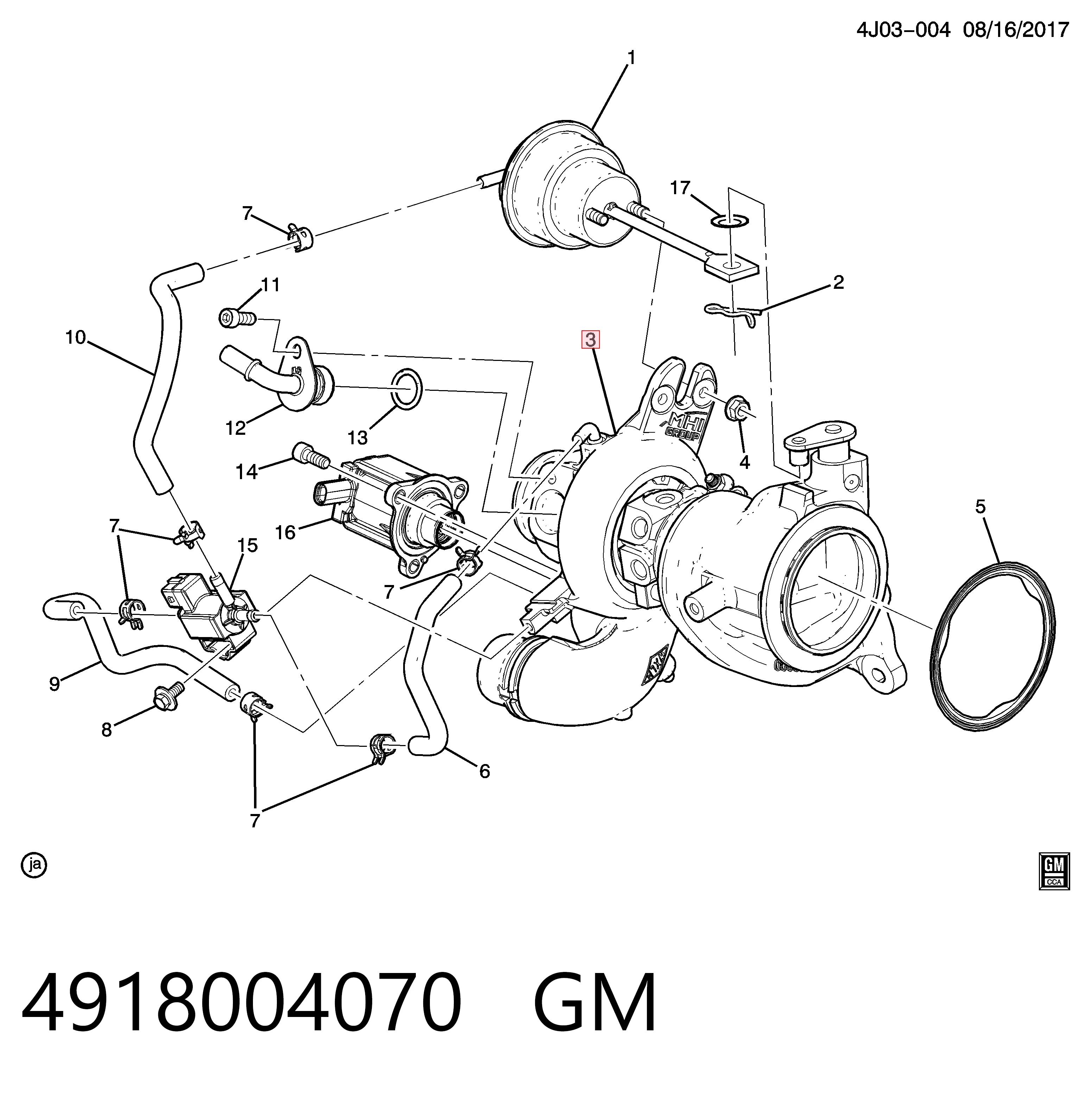 Купить 12685682 Peugeot/Citroen Турбоком