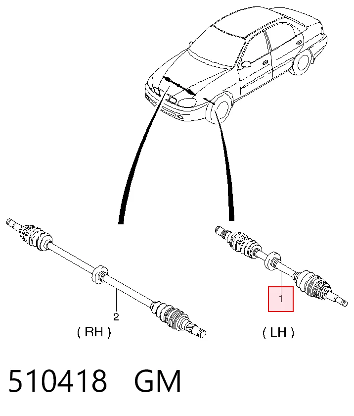 ШРУС наружный Opel 96160589