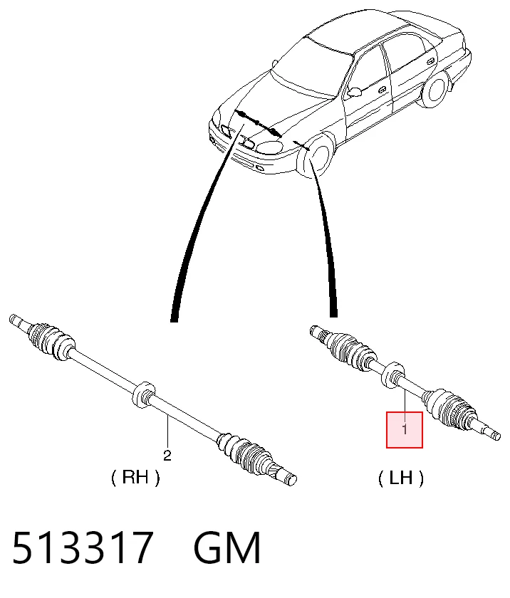 96160589 Opel Наружная граната