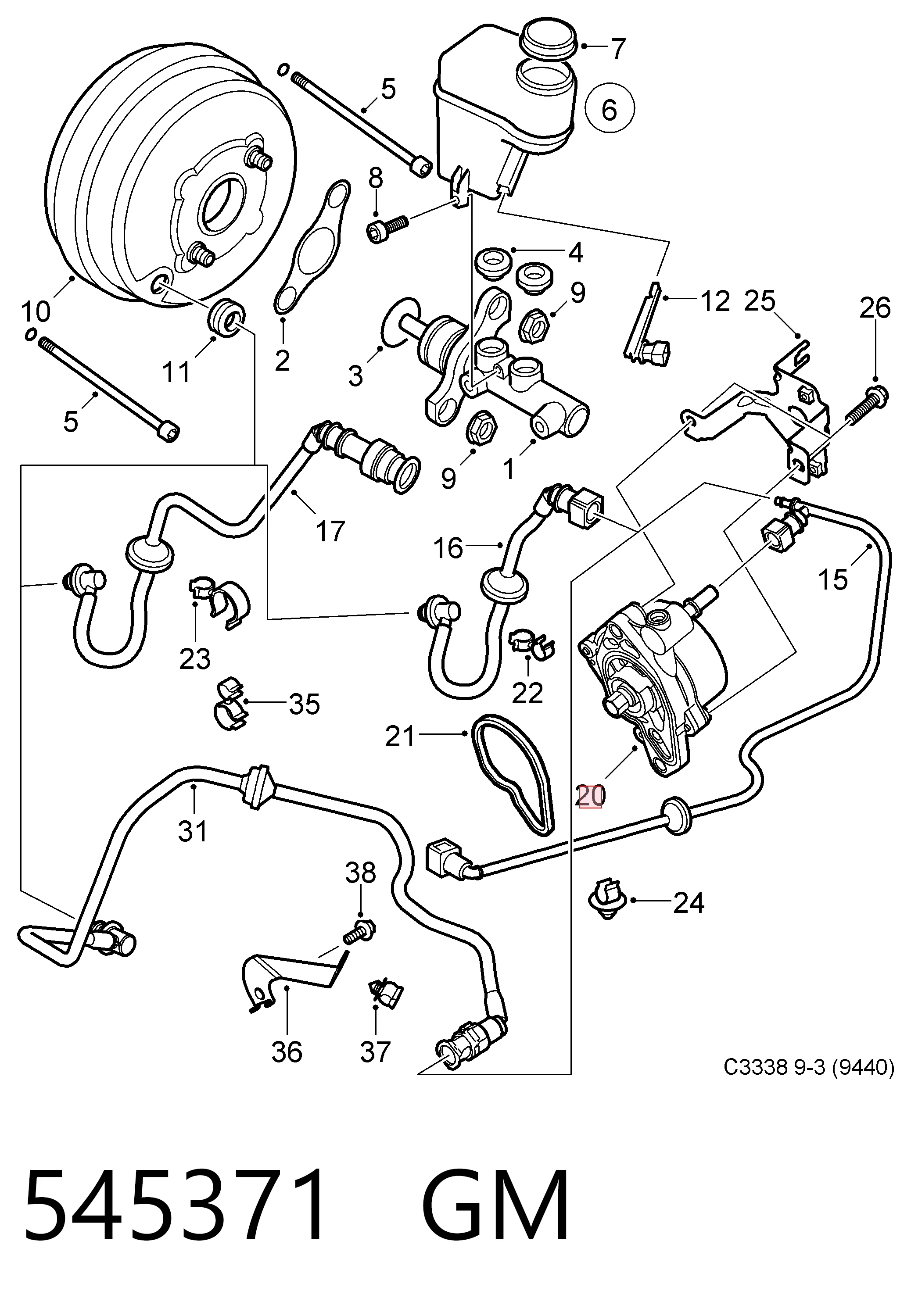 Вакуумный насос Chrysler 55221325 цена, от 32.45 USD