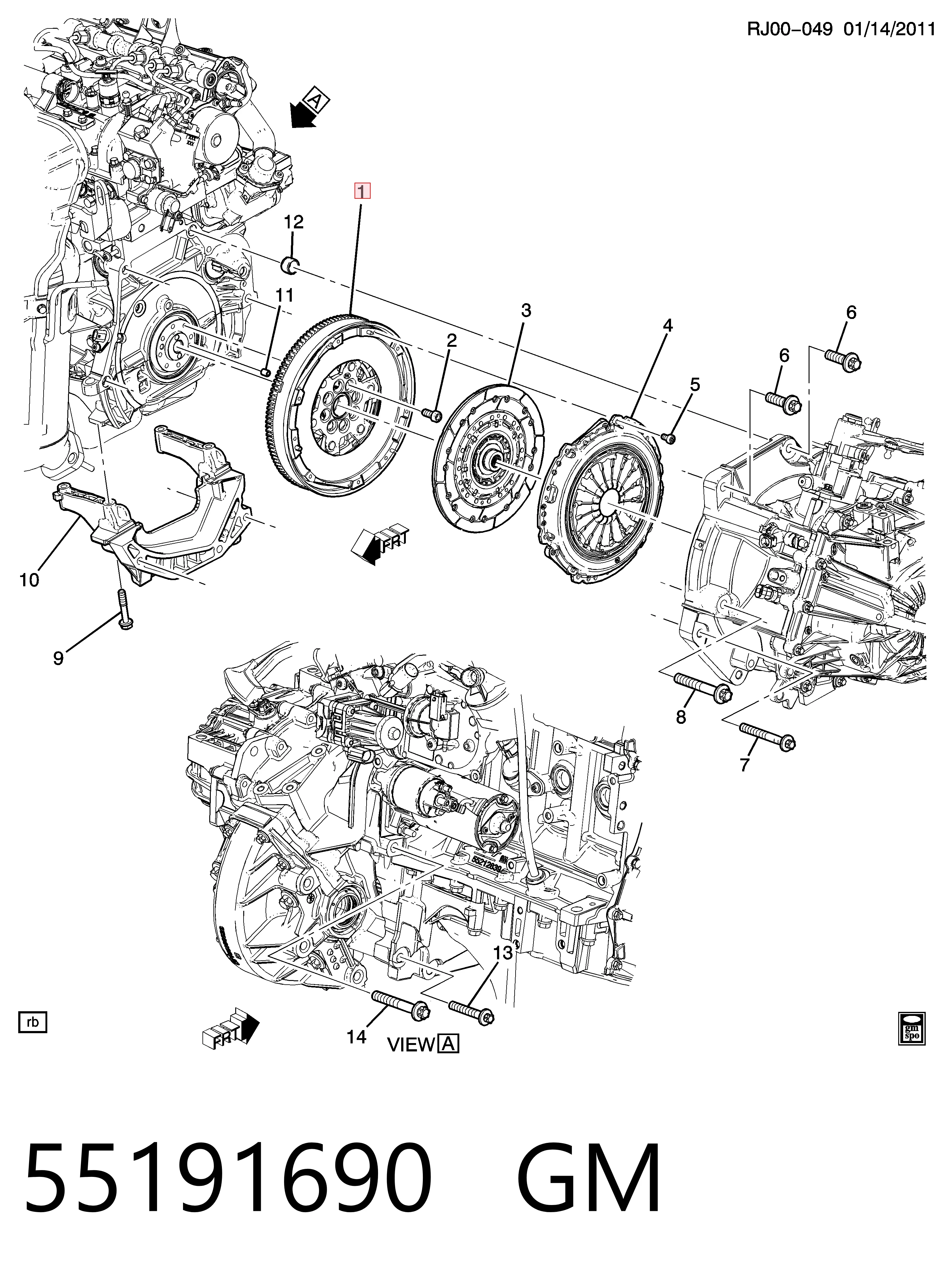 Демпферный маховик на Chevrolet Aveo III T300