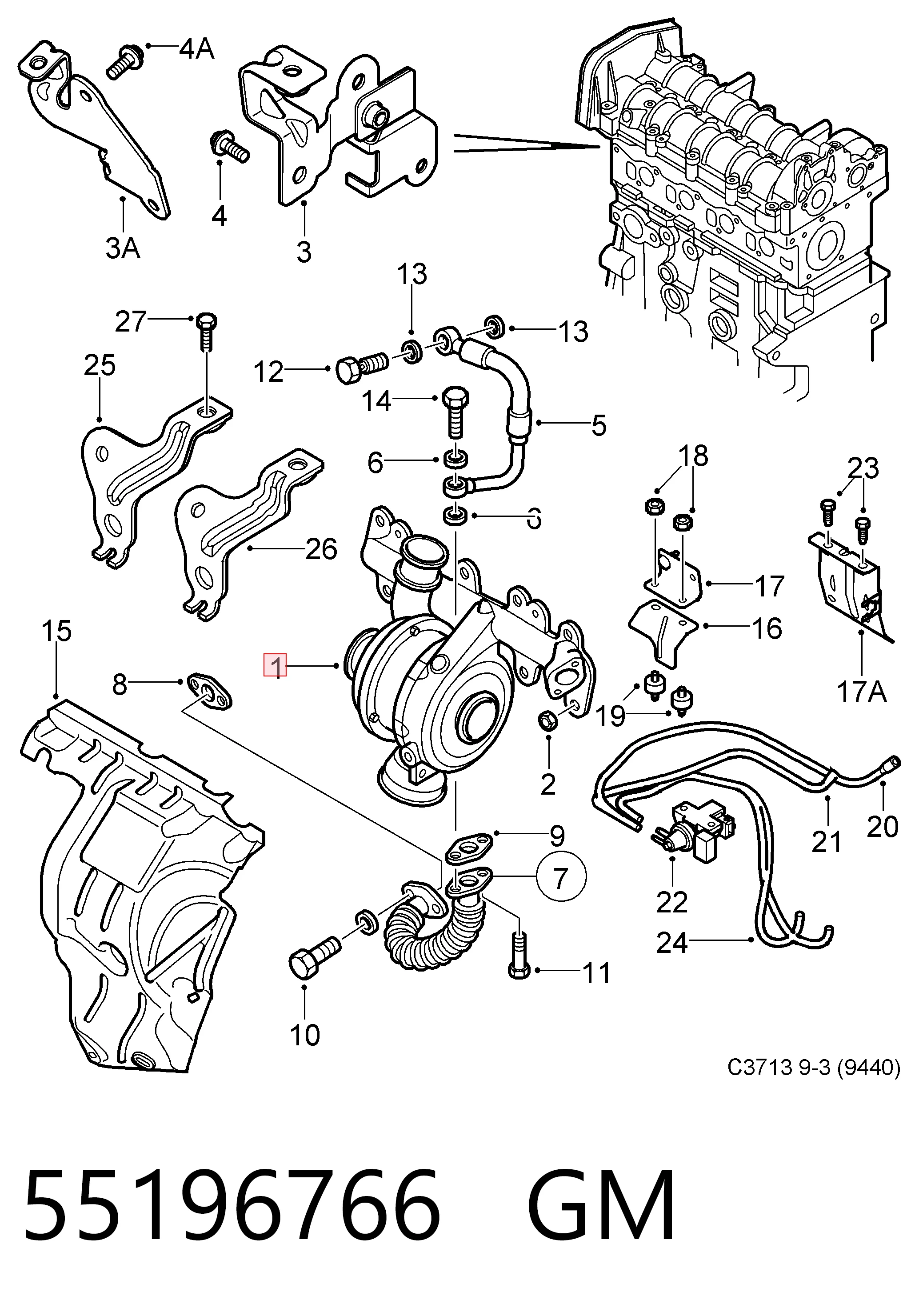 CTC77006JR Casco Турбонаддув