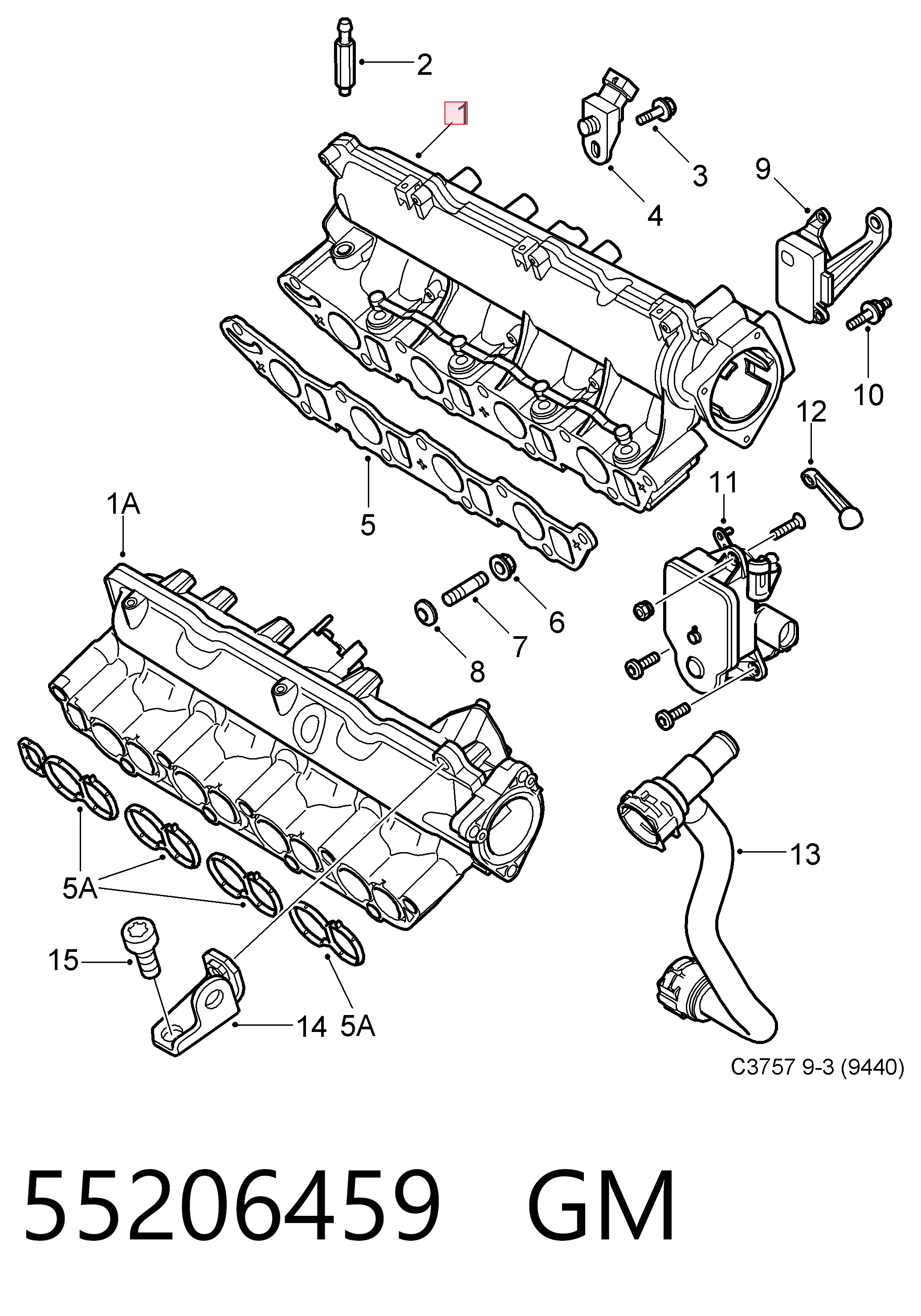 Коллектор впускной Polcar DRM18801 цена, от 235.47 USD