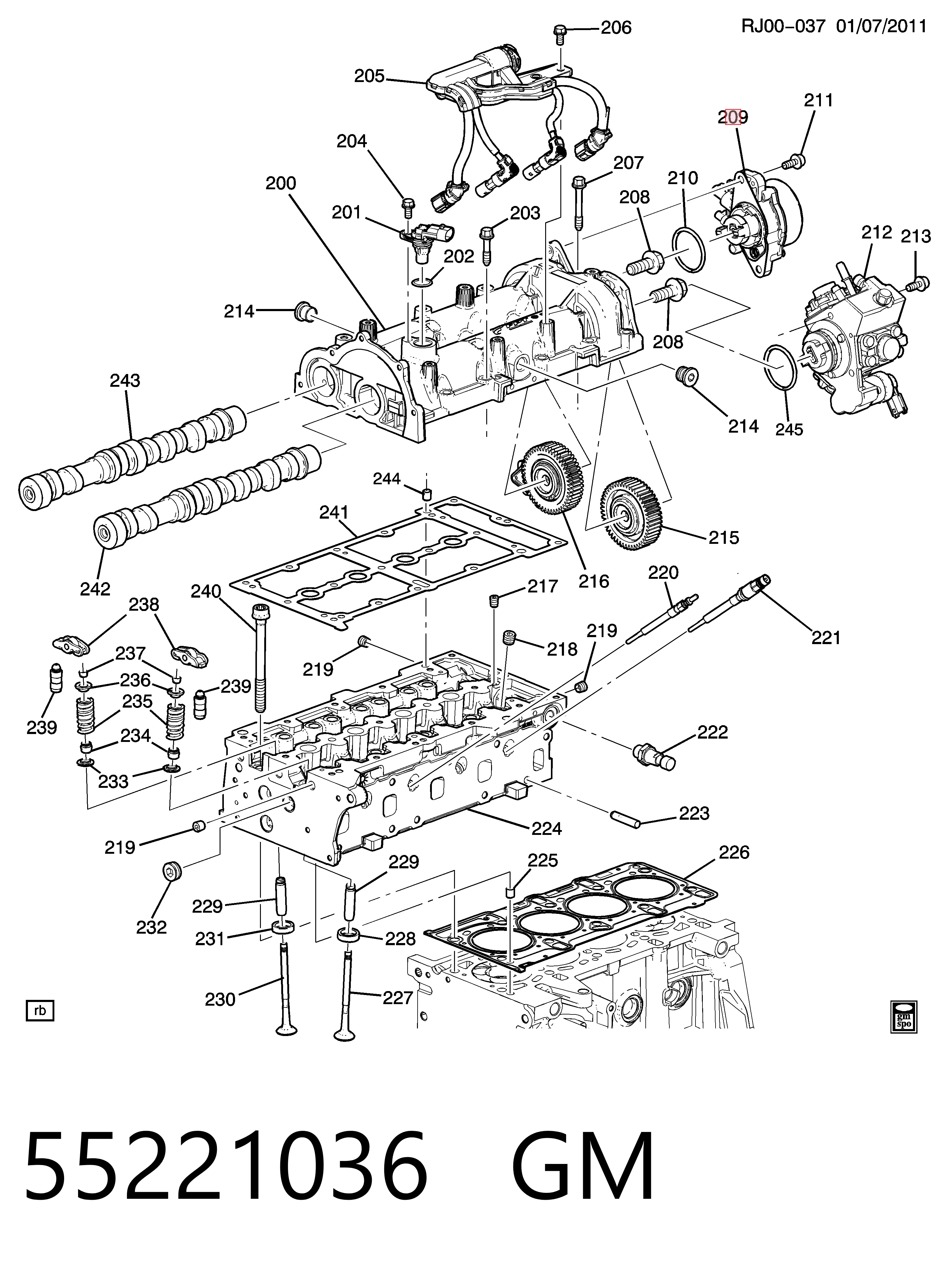 1725634 Ford Механический вакуумный насос