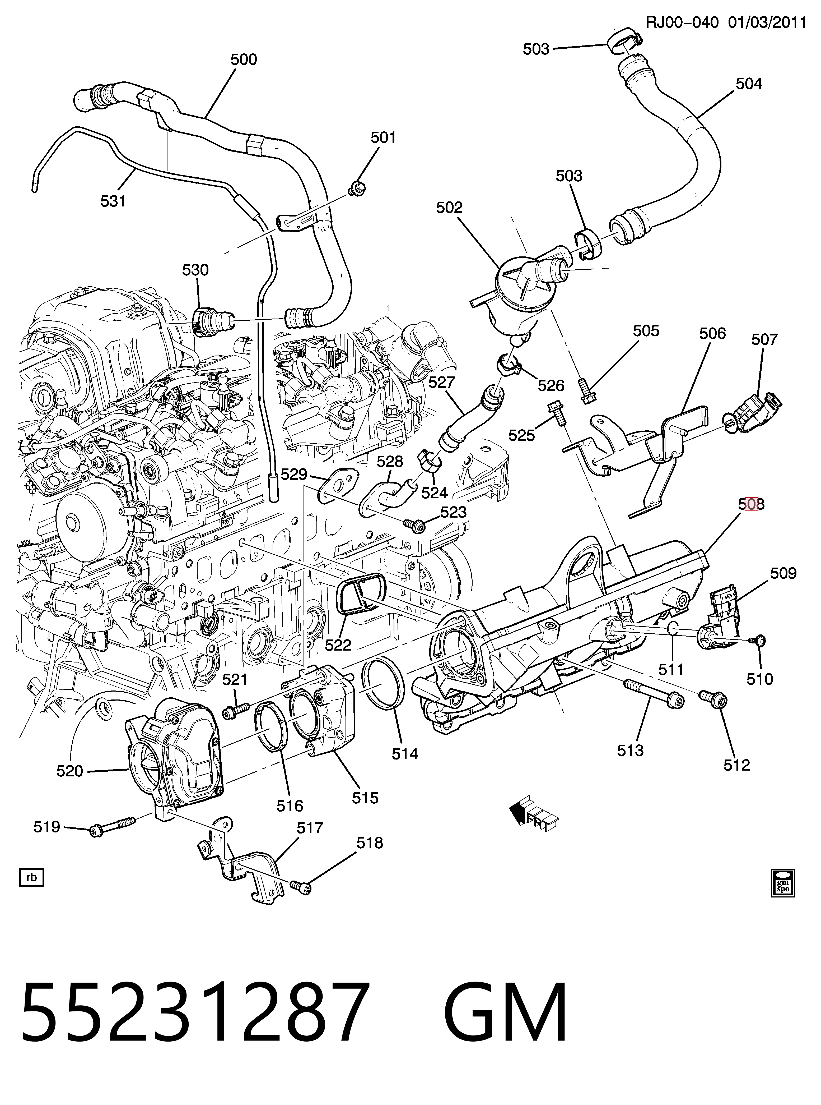 Коллектор впускной Polcar DRM61802 цена, от 88.68 USD