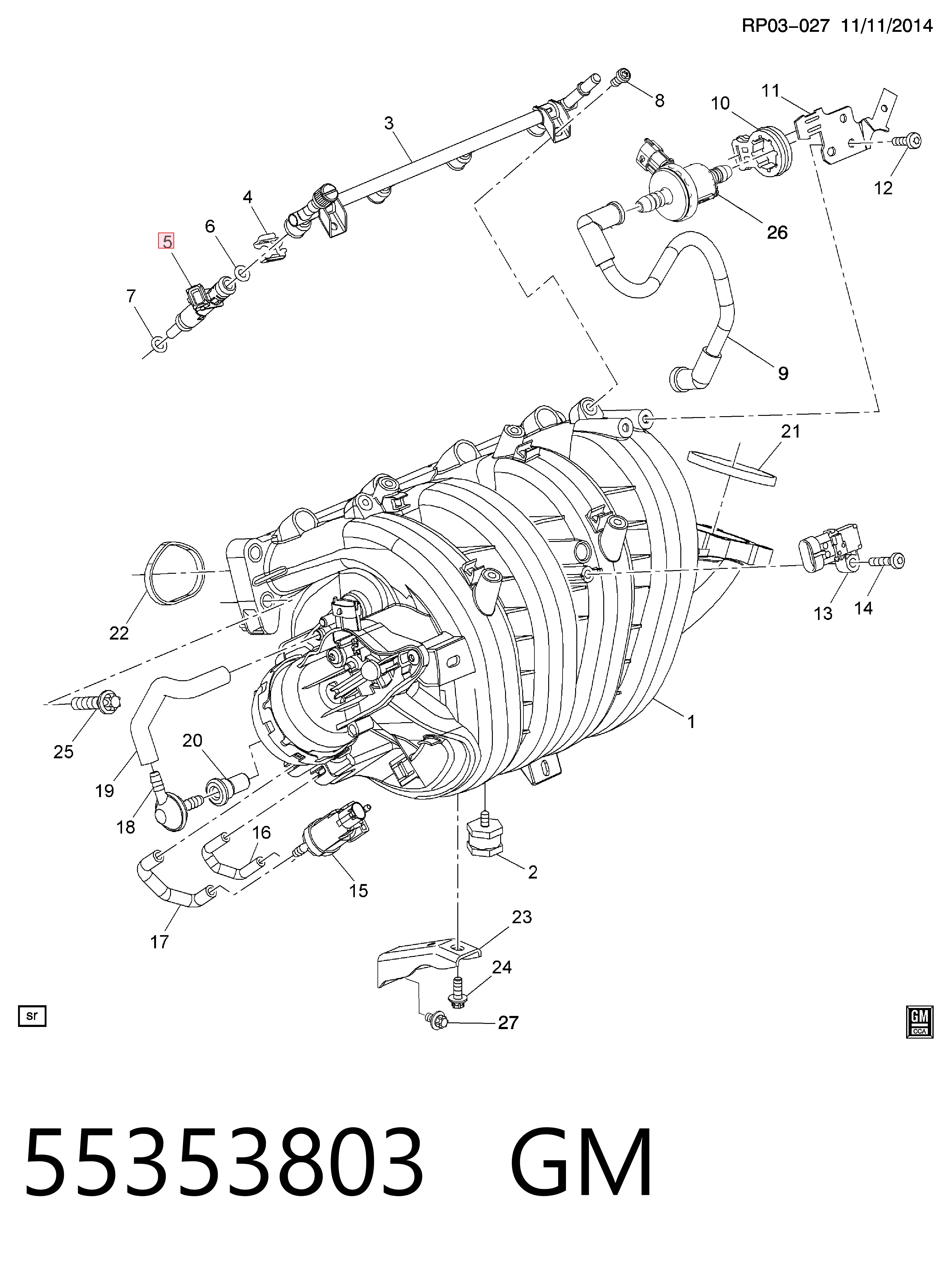 Топливные форсунки на Opel Insignia A G09