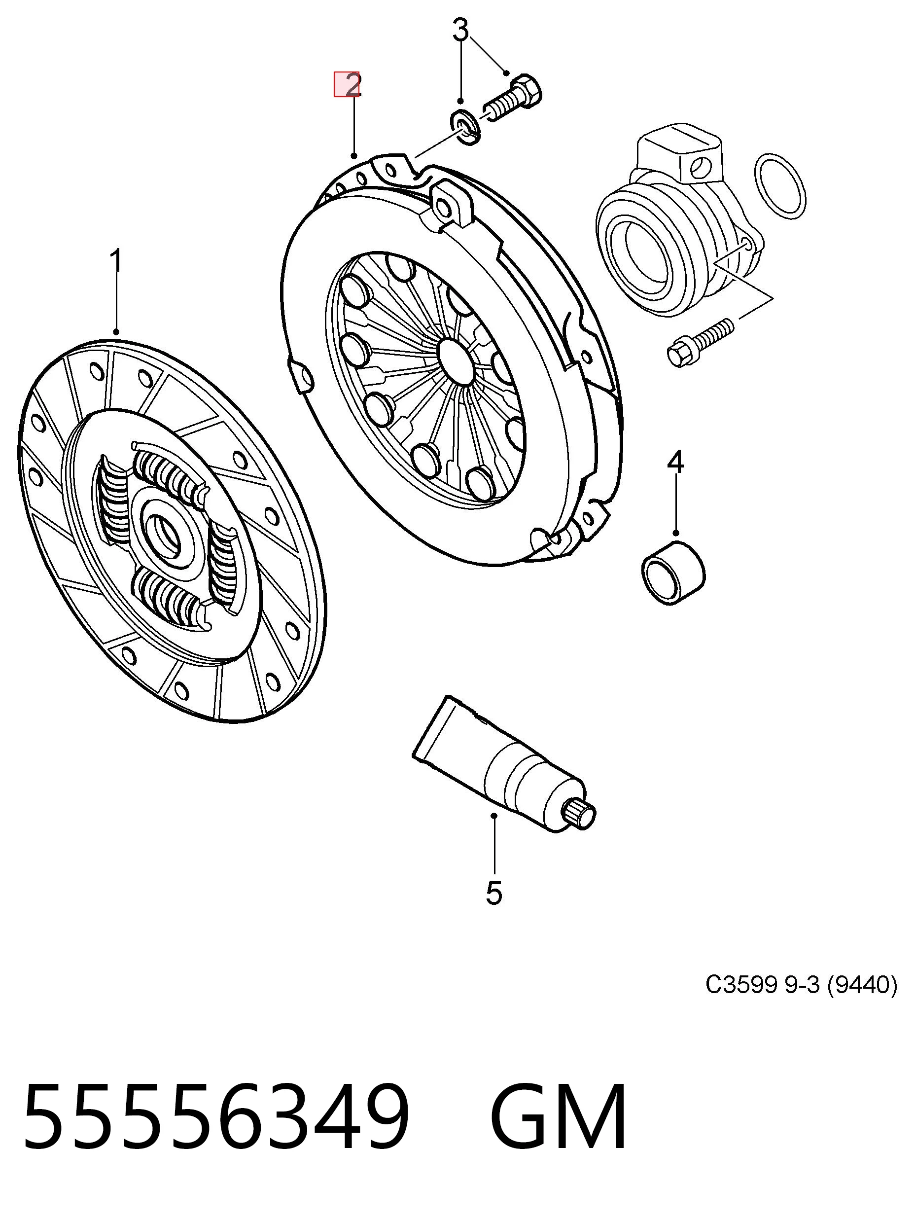 Купить 55556349 Fiat/Alfa/Lancia Корзина сцепления