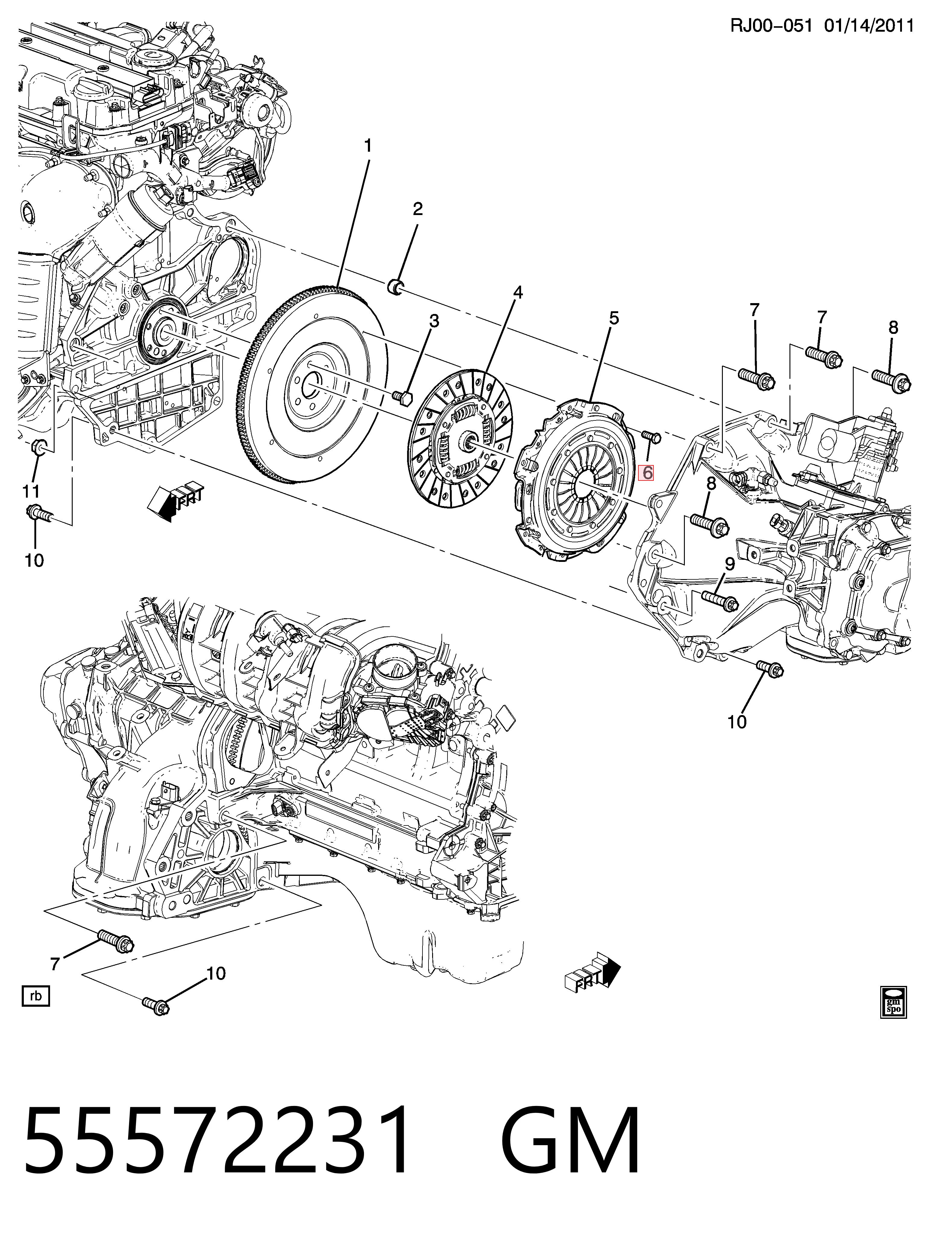 Болт крепления корзины сцепления General Motors I2001407 цена, от 0.53 USD