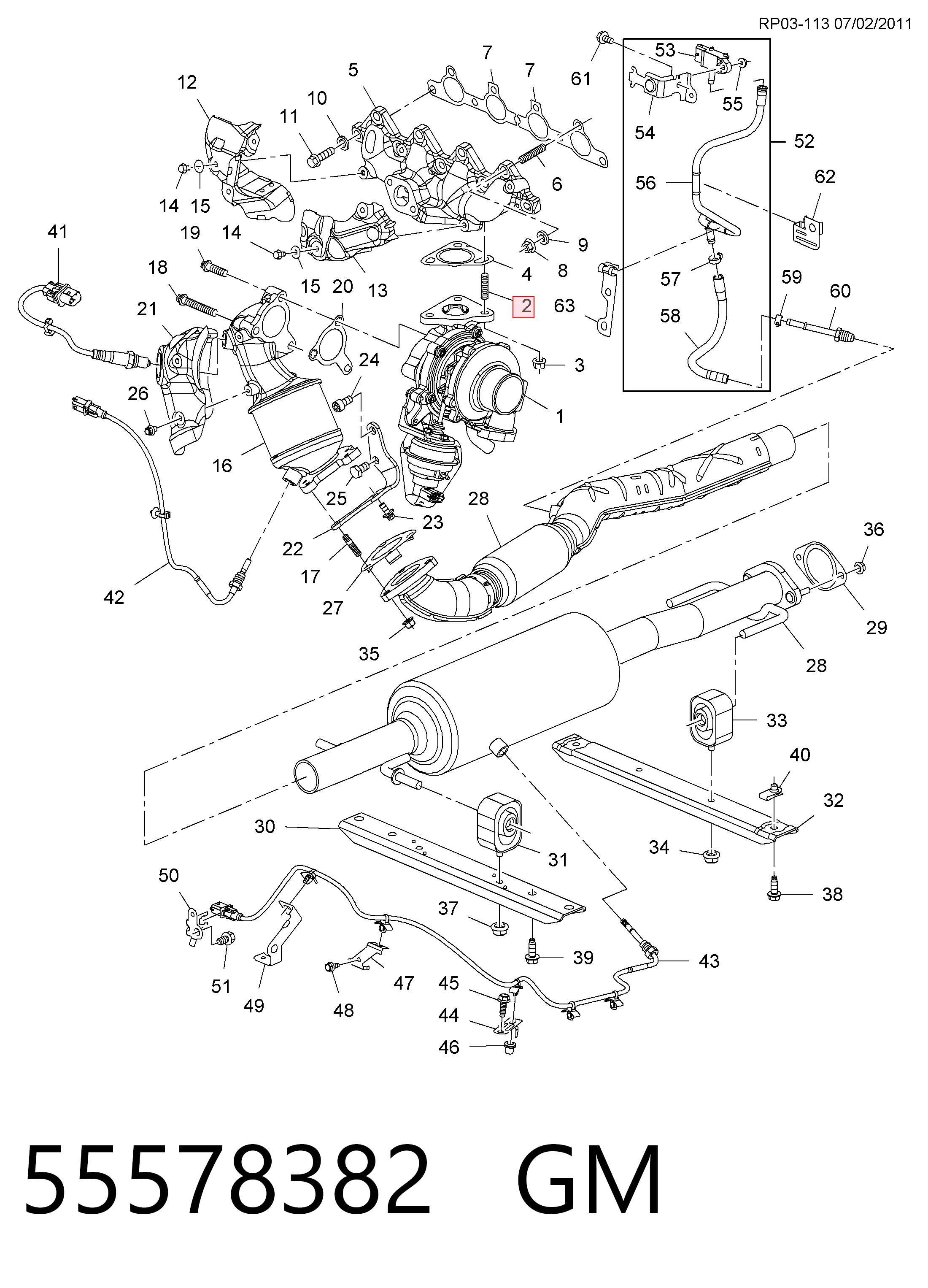 Шпилька выпускного коллектора 3241A028 Perkins