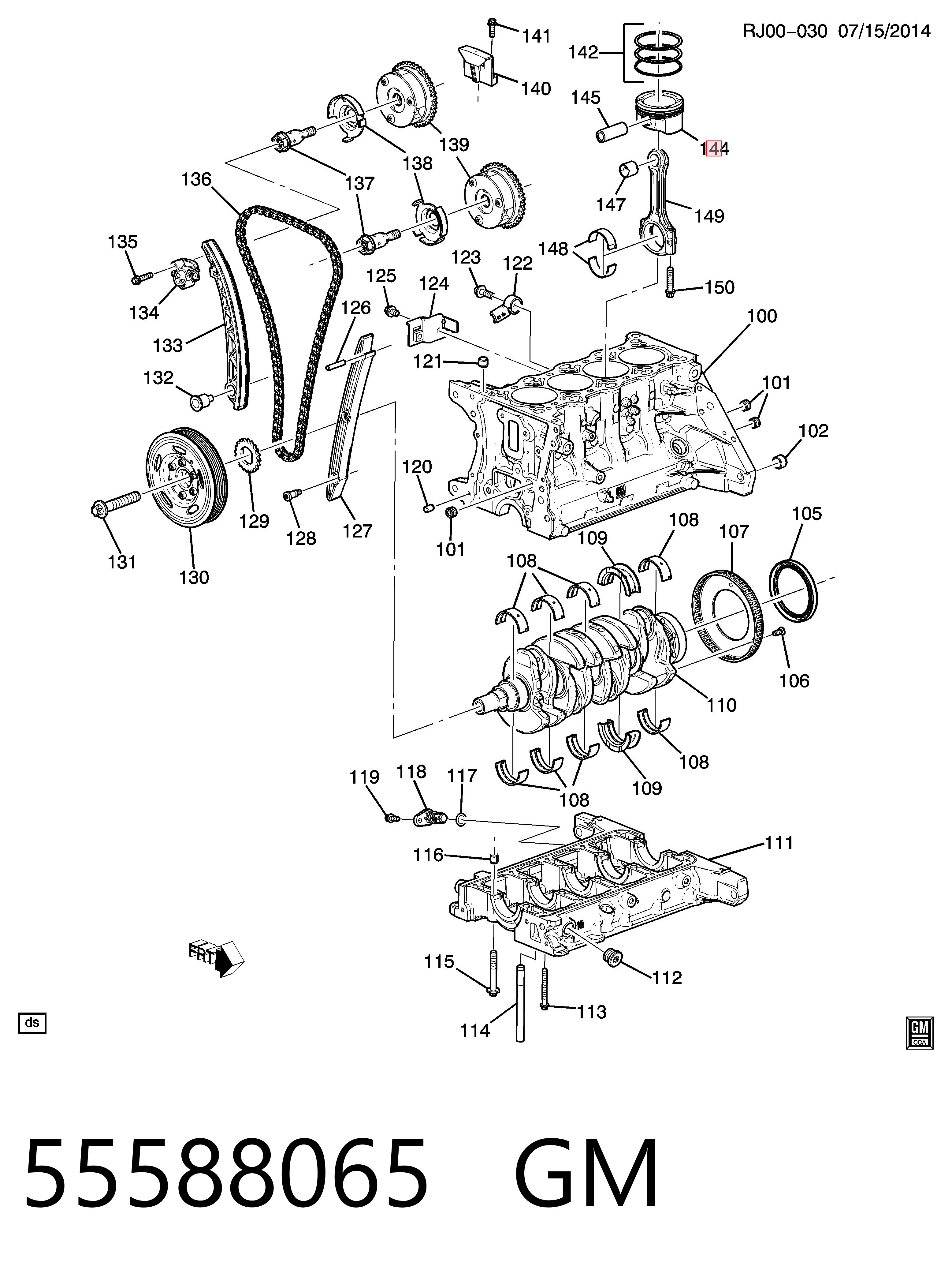 011PI00110000 Mahle Original Поршень в комплекте на 1 цилиндр, STD