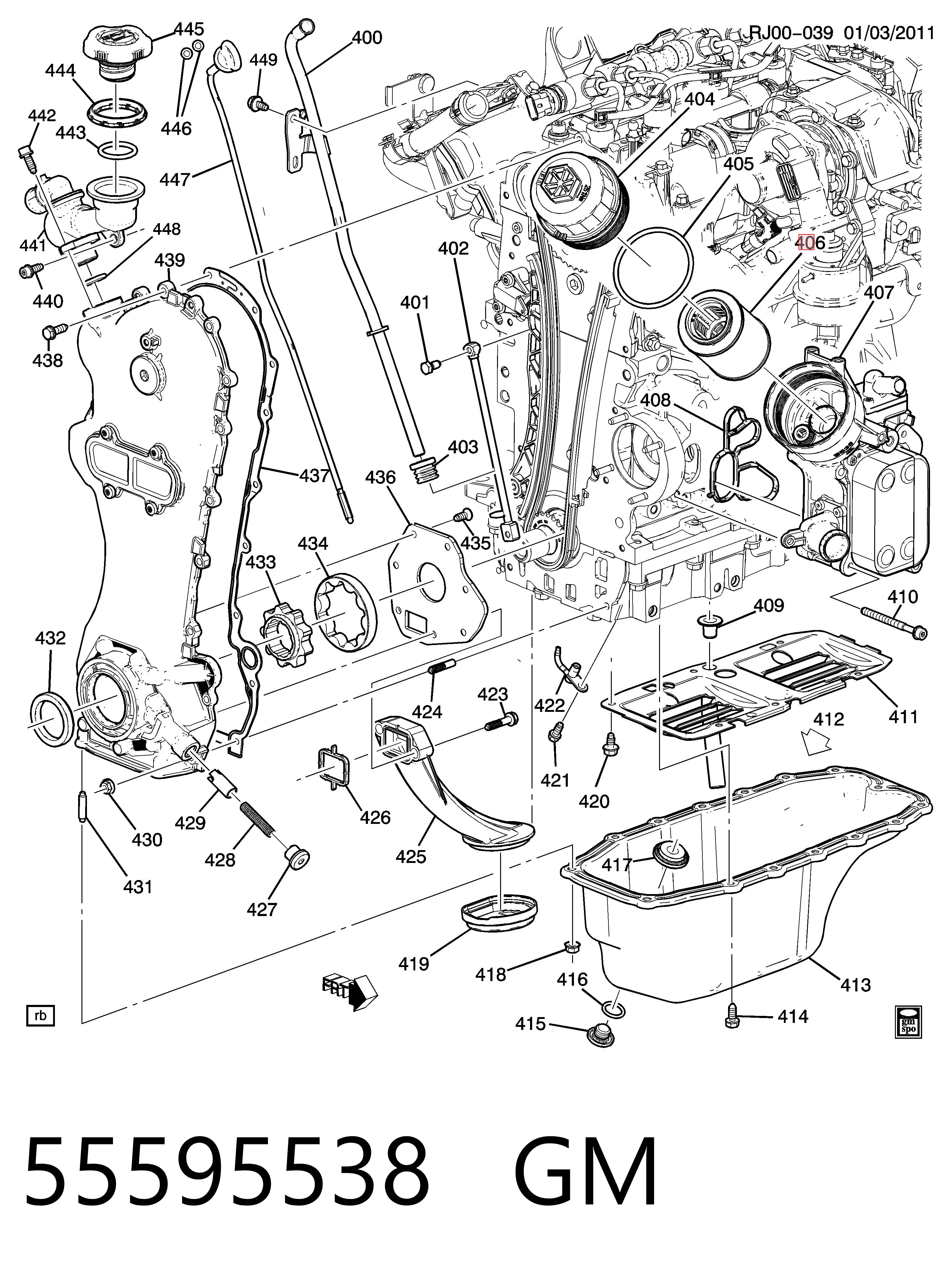 Фильтр масляный GM 55595538