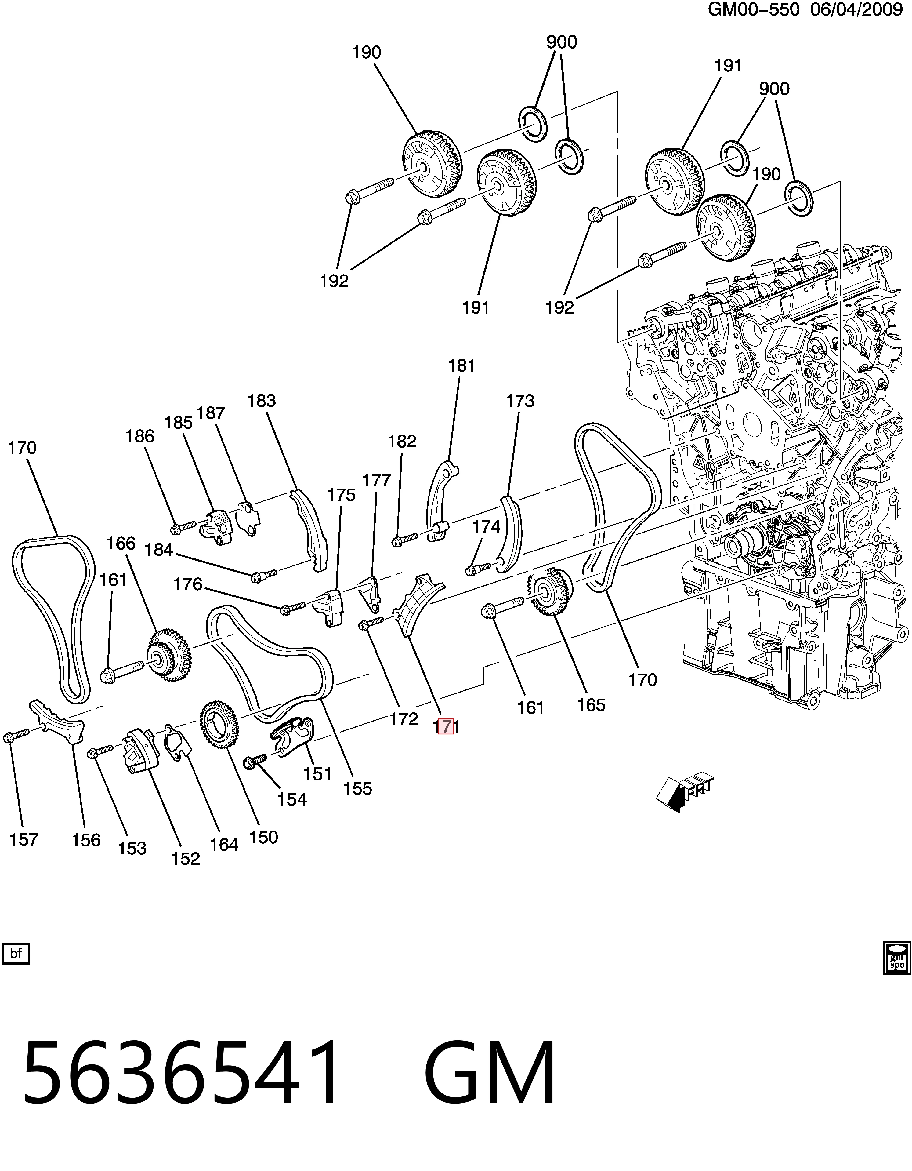 12600461 Peugeot/Citroen Успокоитель цепи ГРМ, левый