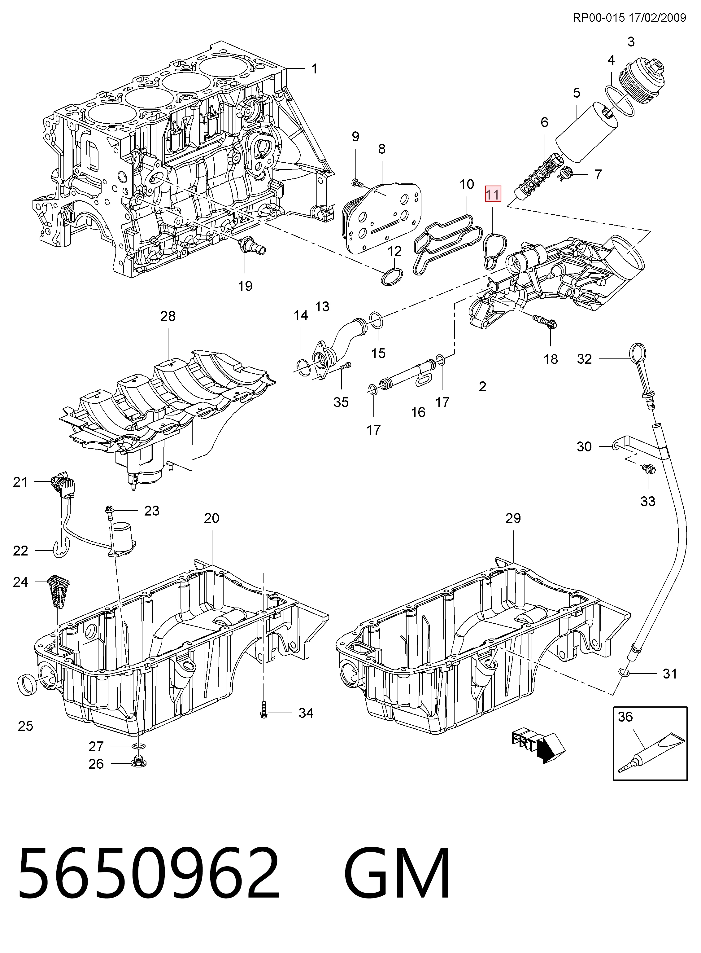 55353321 Fiat/Alfa/Lancia Прокладка масляного фильтра