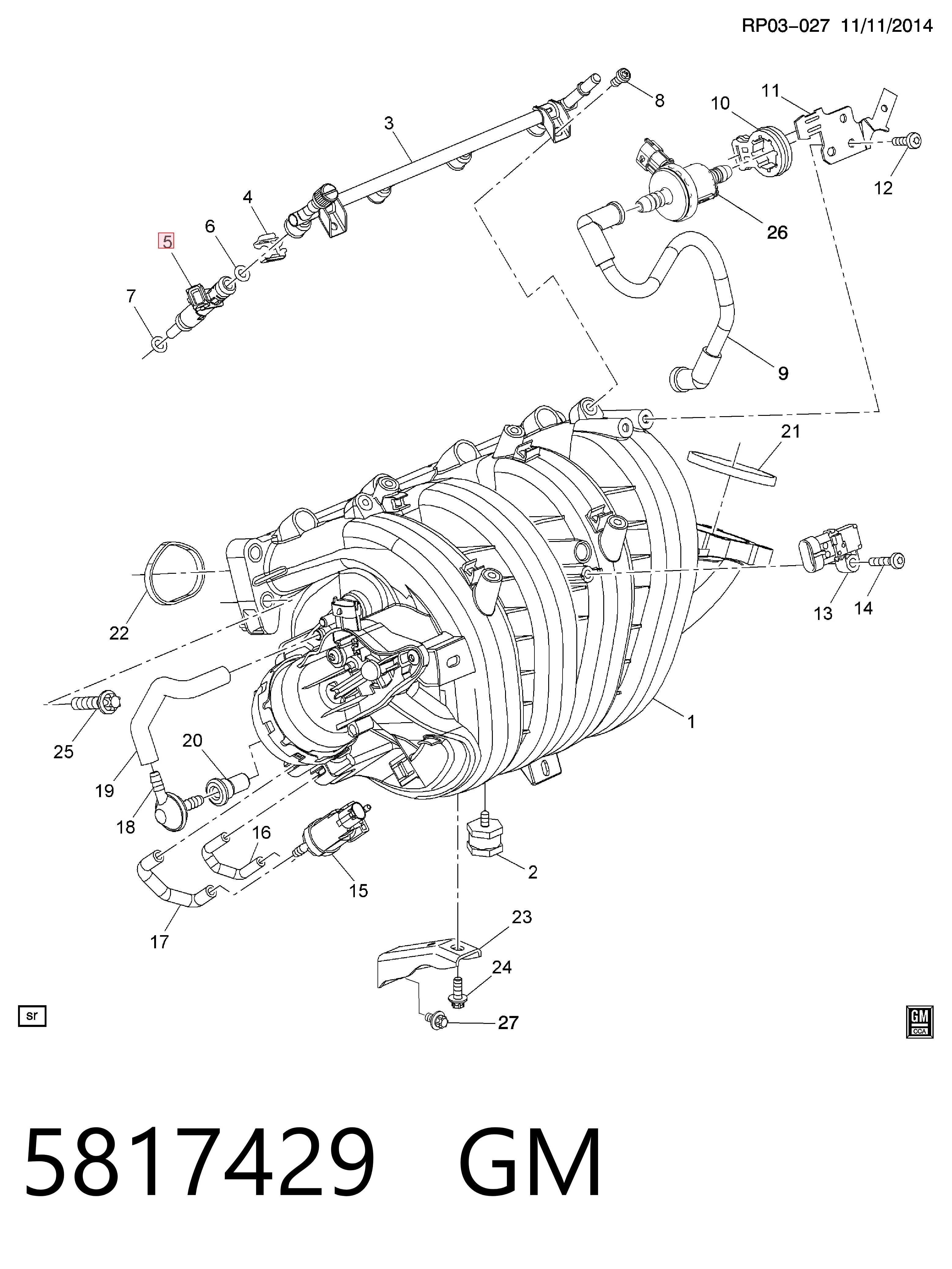  Топливные форсунки Opel Astra 