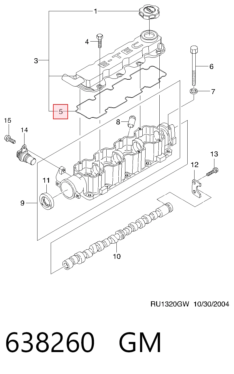 90409594 Peugeot/Citroen Прокладка крышки клапана