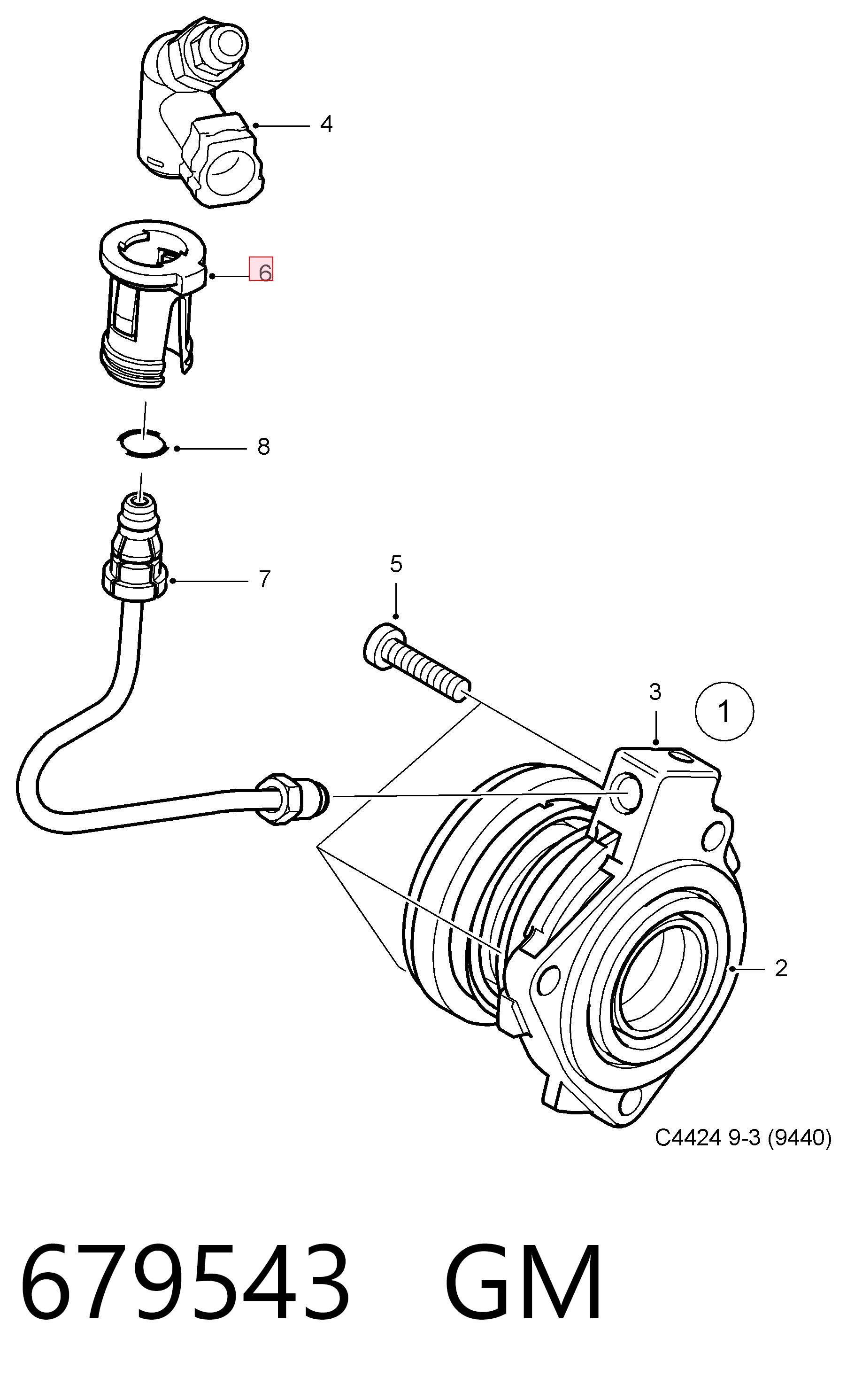 90522038 Peugeot/Citroen Заглушка трубки сцепления