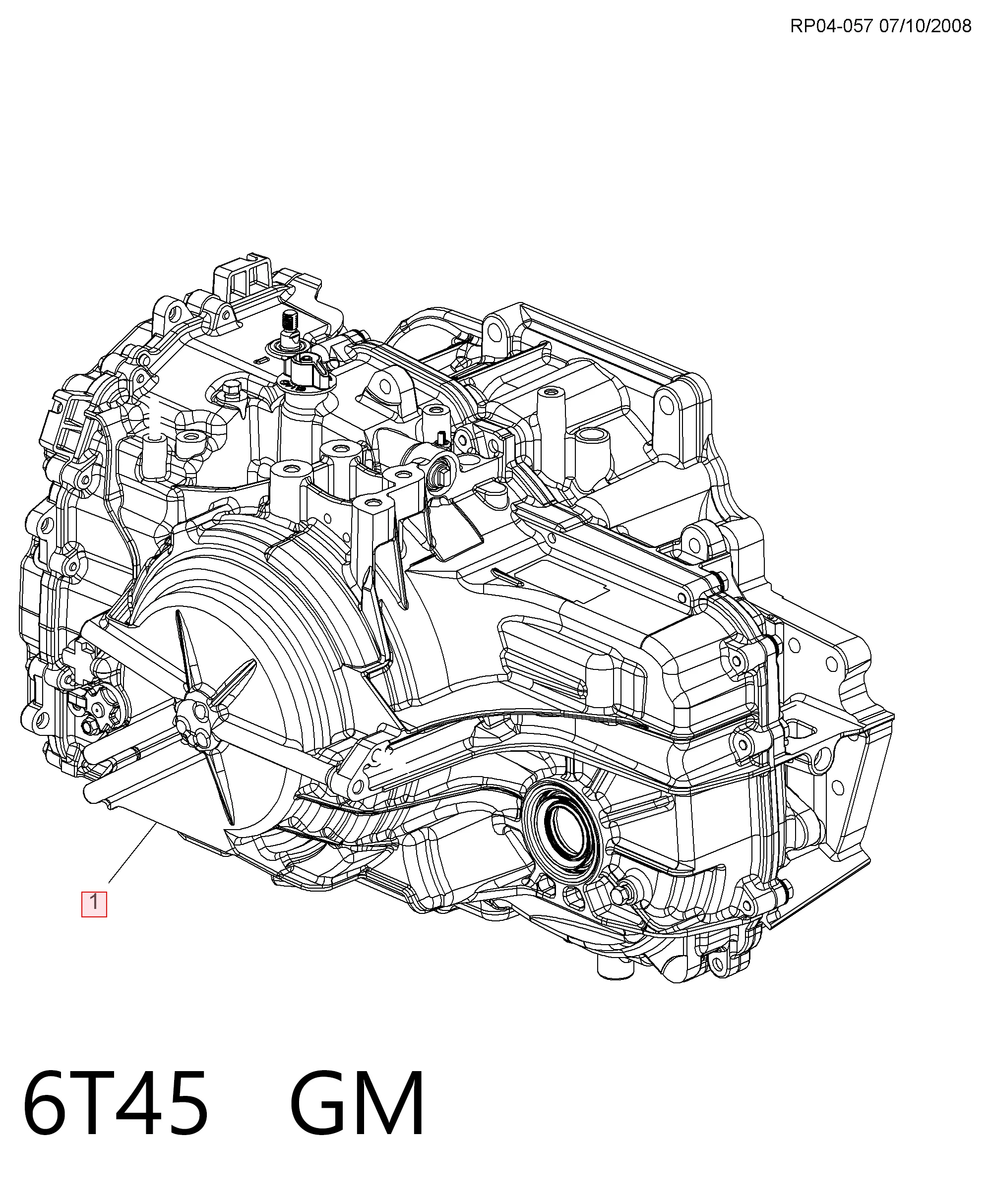 6T45 General Motors Автоматическая коробка передач