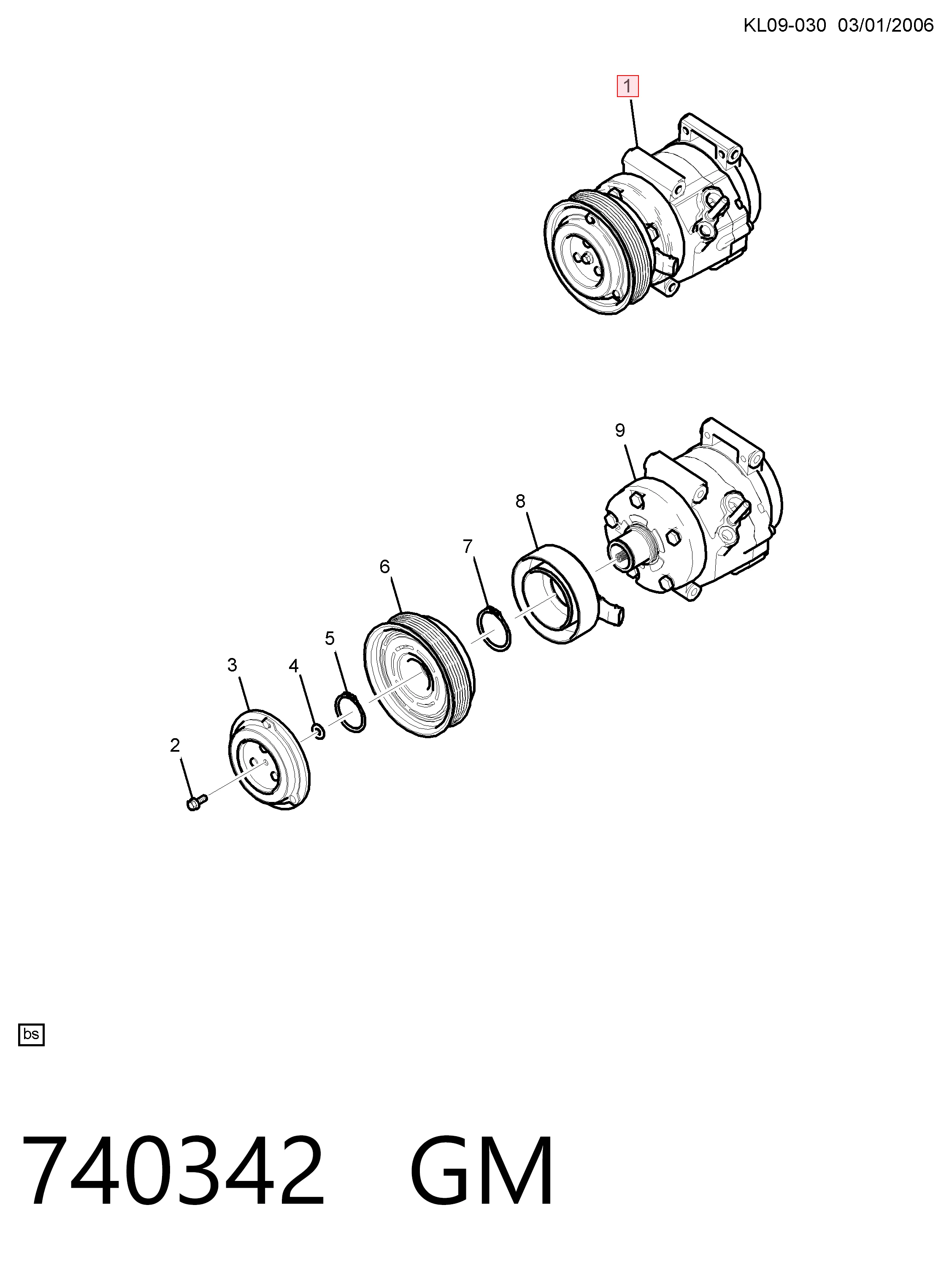 Насос кондиционера Renault (RVI) 4813543