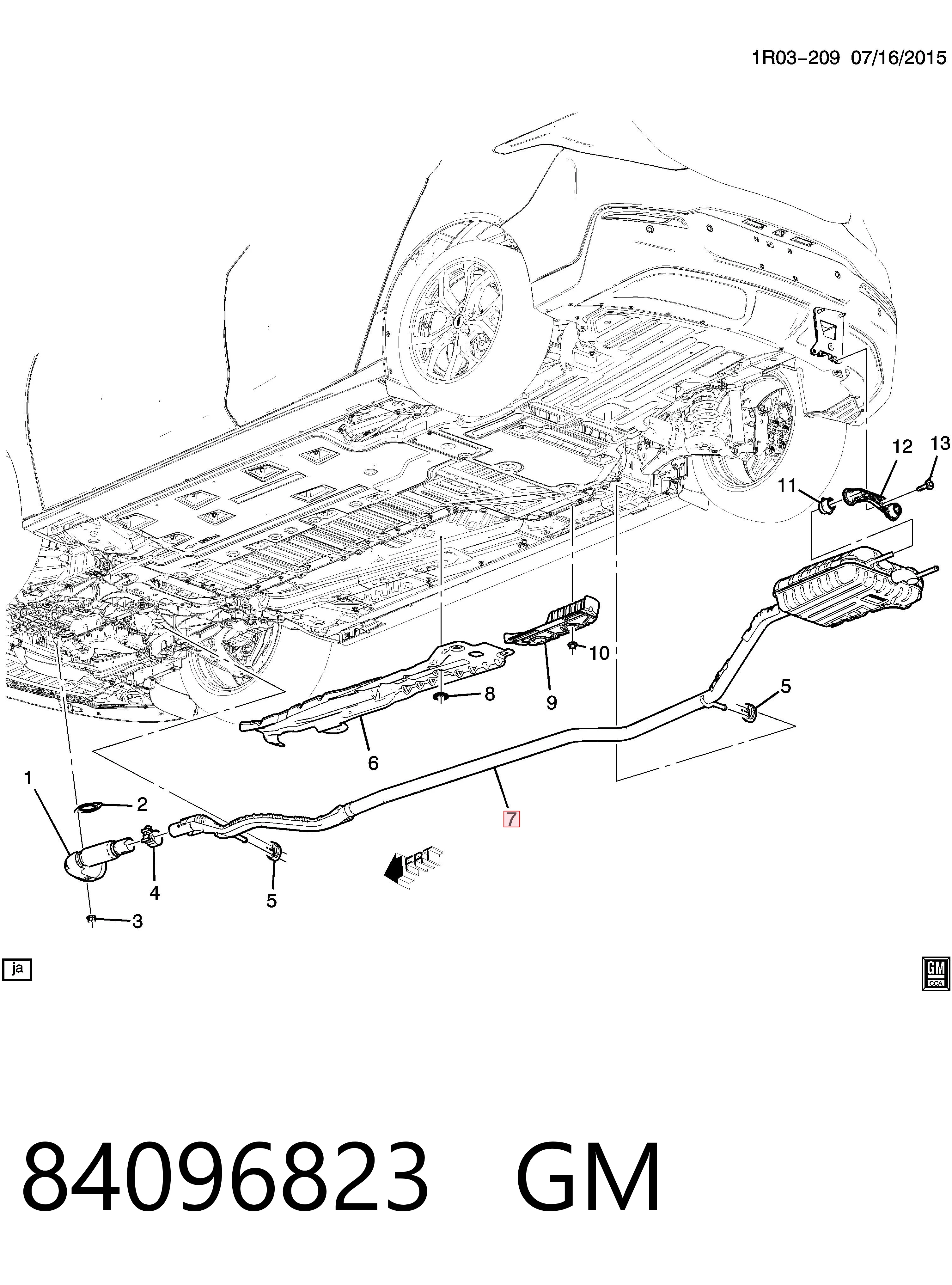 Выхлопная труба на Chevrolet VOLT II 