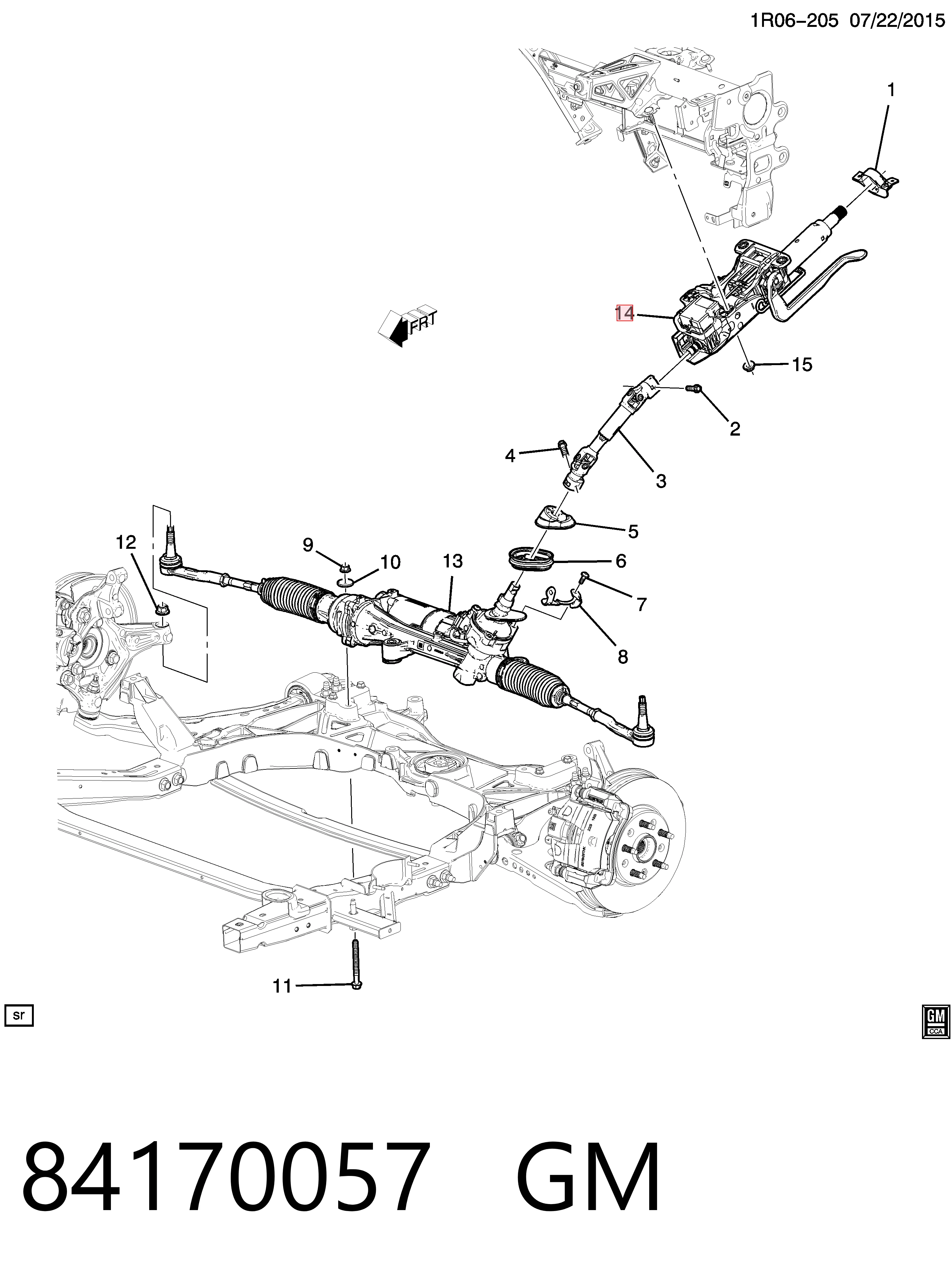Рулевая колонка Chevrolet VOLT II хэтчбек (2015 - 2019) цена, от 18.60 USD