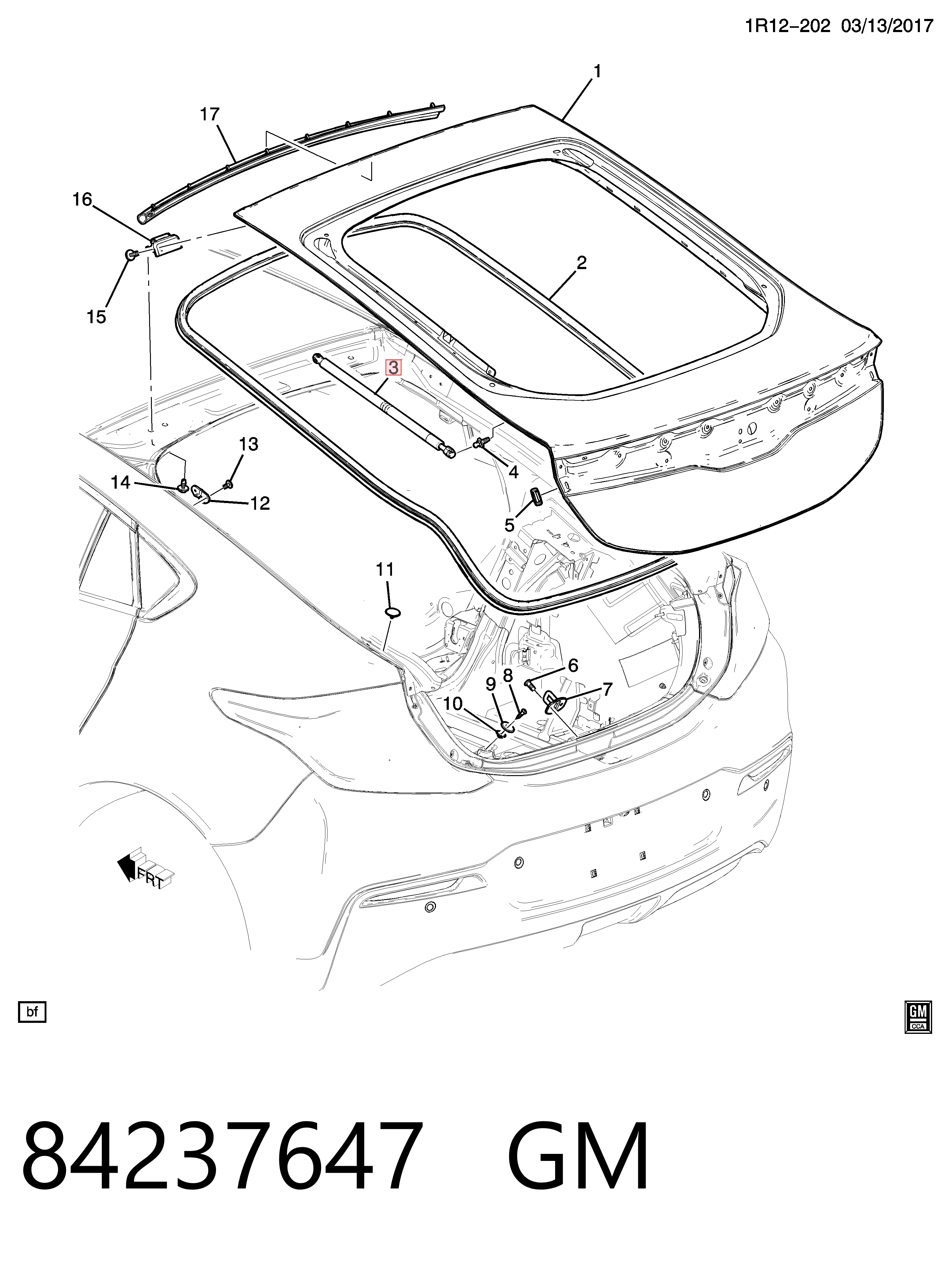 Амортизатор задней двери Opel 23314916 цена, от 8.47 USD