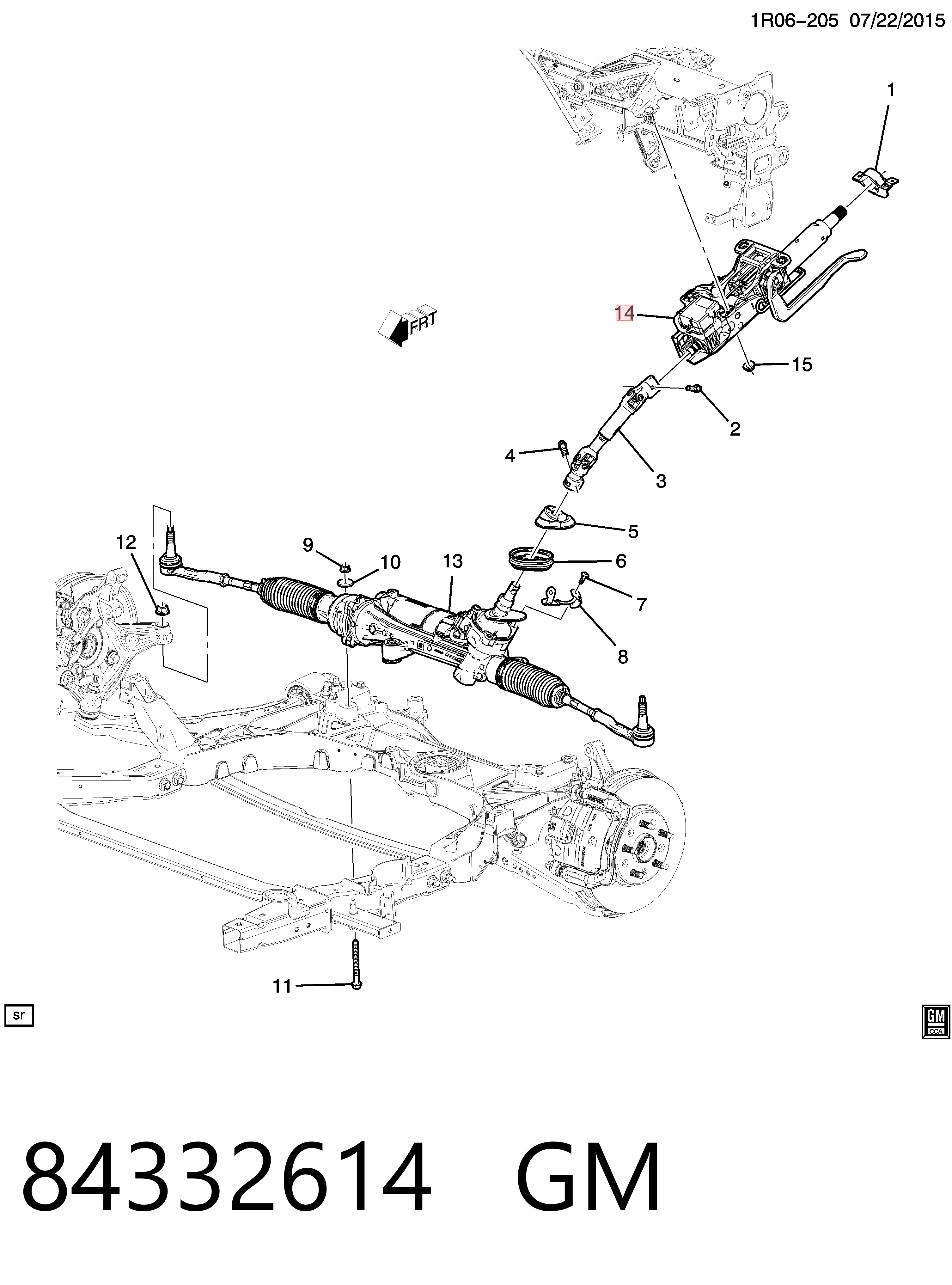  Рулевая колонка Chevrolet VOLT 2