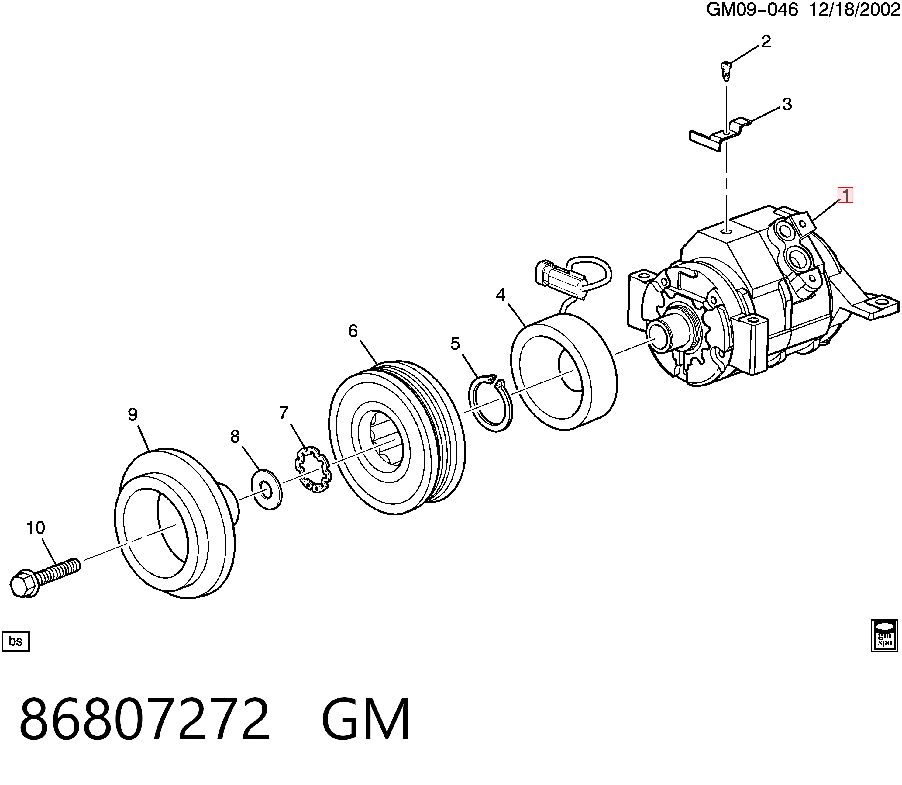  Компрессор кондиционера Cadillac Escalade 3