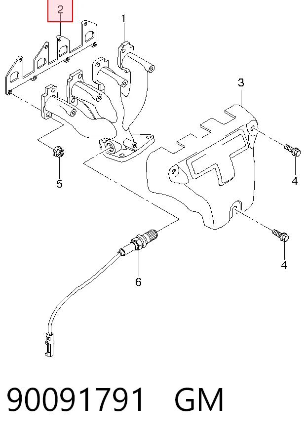 Купить P96341176 Parts-Mall Прокладка коллектора