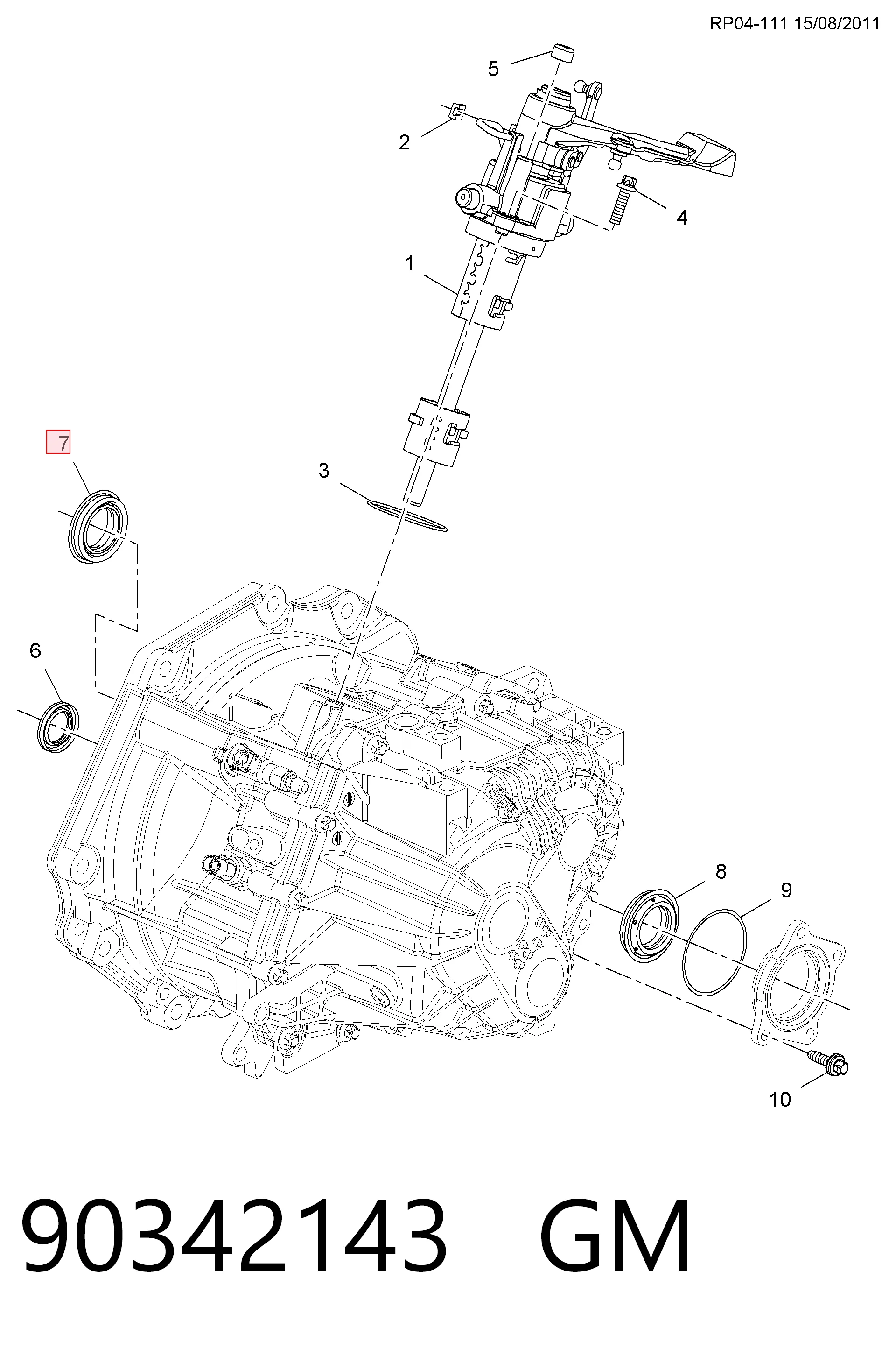 Сальник переднего моста на Opel Insignia A G09