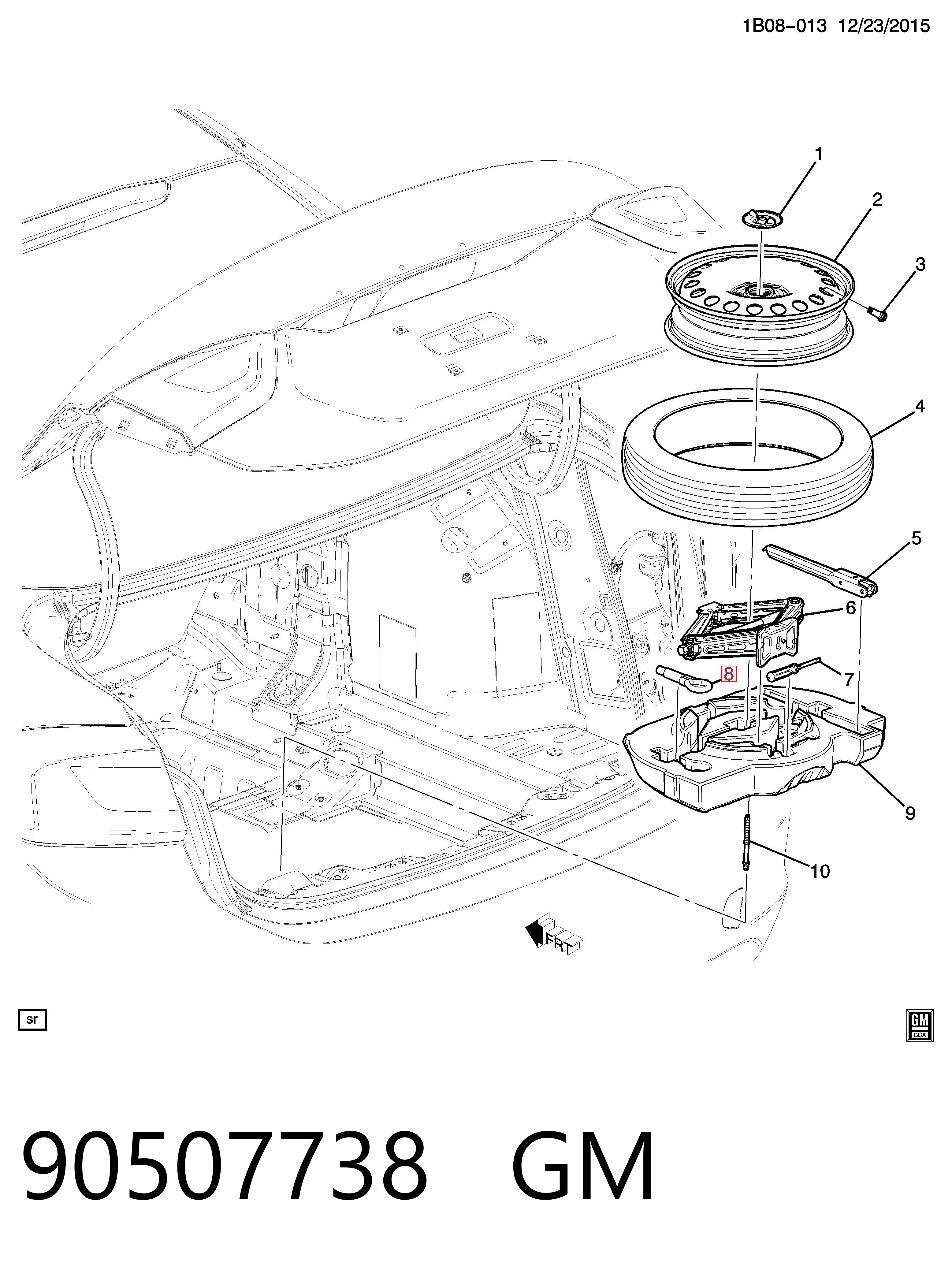 Крюк буксирный передний на Opel Zafira B A05
