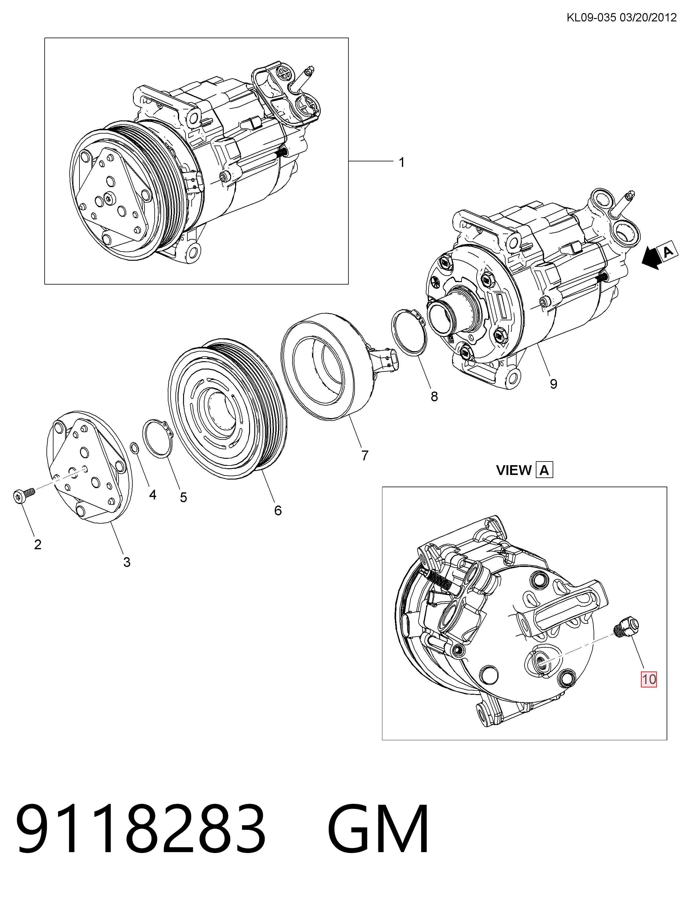 Купить 88972205 Peugeot/Citroen Клапан компрессора кондиционера