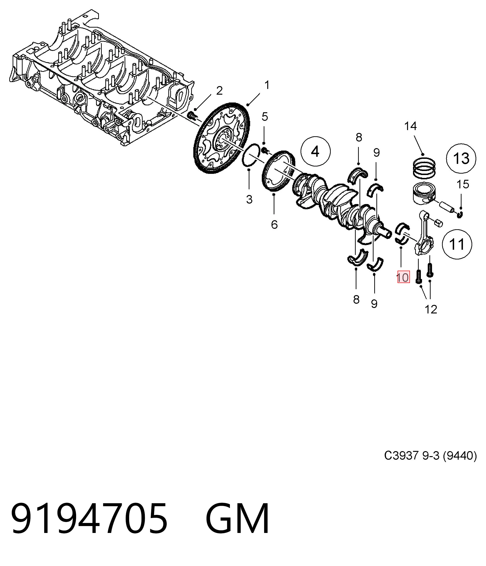 0147294 Glyco Комплект подшипников скольжения
